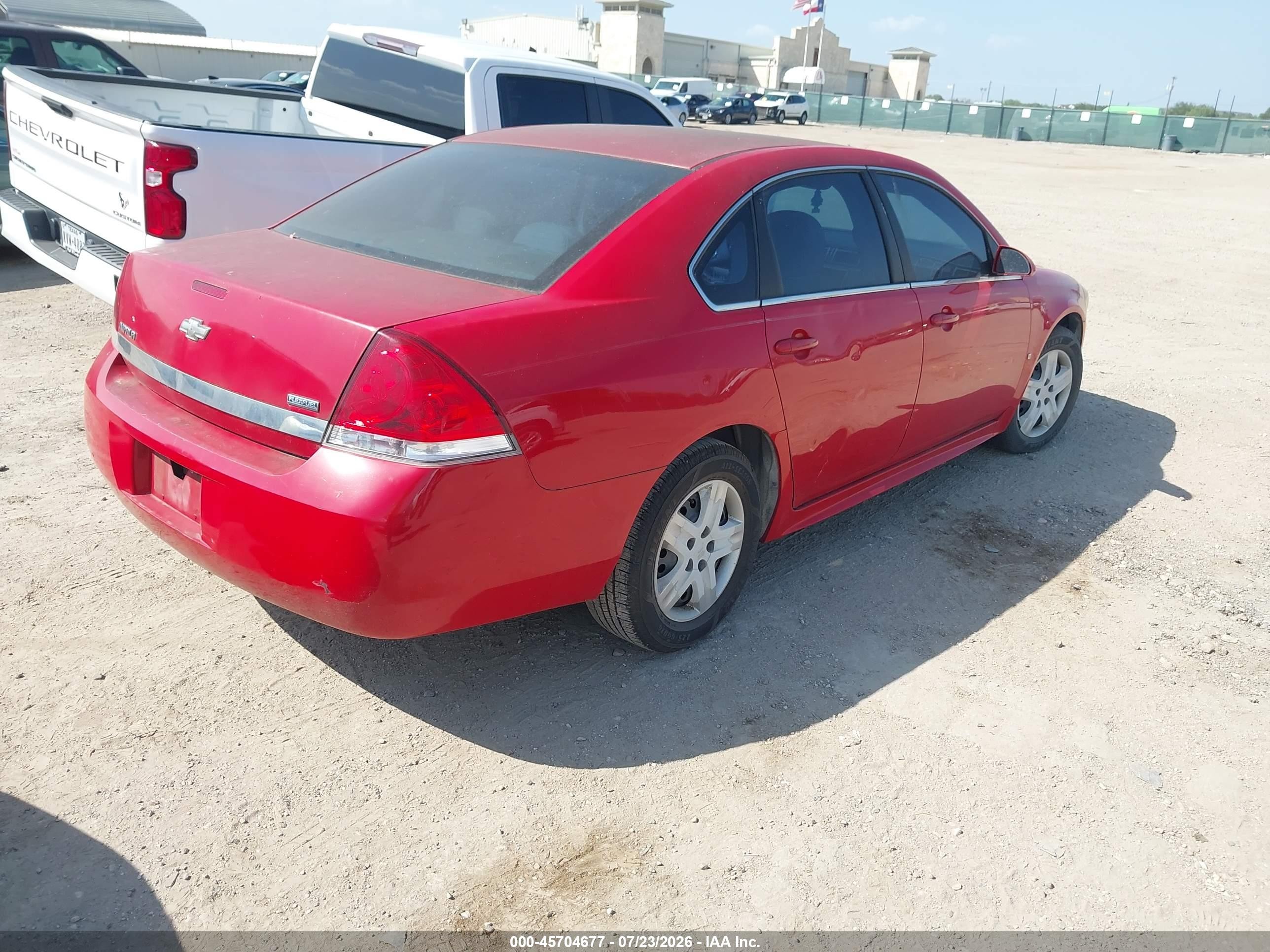 2010 Chevrolet Impala Ls Red vin: 2G1WA5EK5A1121605