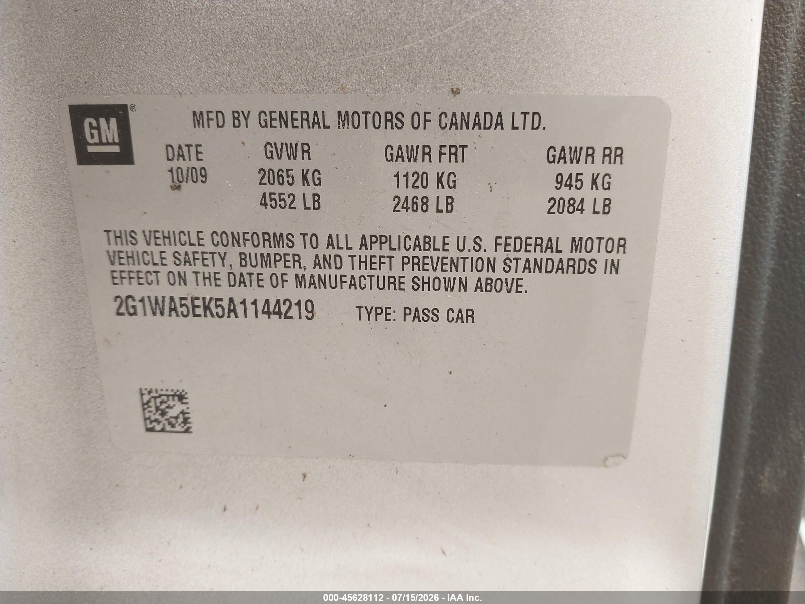 2010 Chevrolet Impala Ls Silver vin: 2G1WA5EK5A1144219
