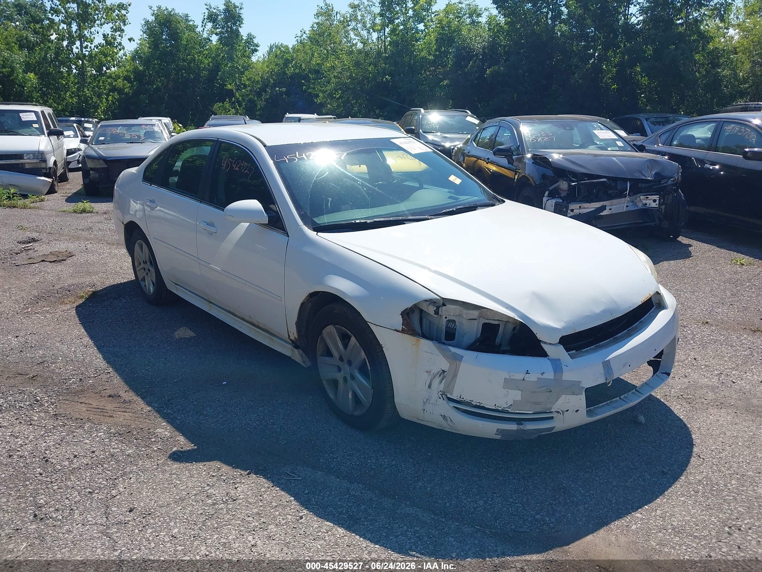 2011 Chevrolet Impala Ls White vin: 2G1WA5EK5B1206929