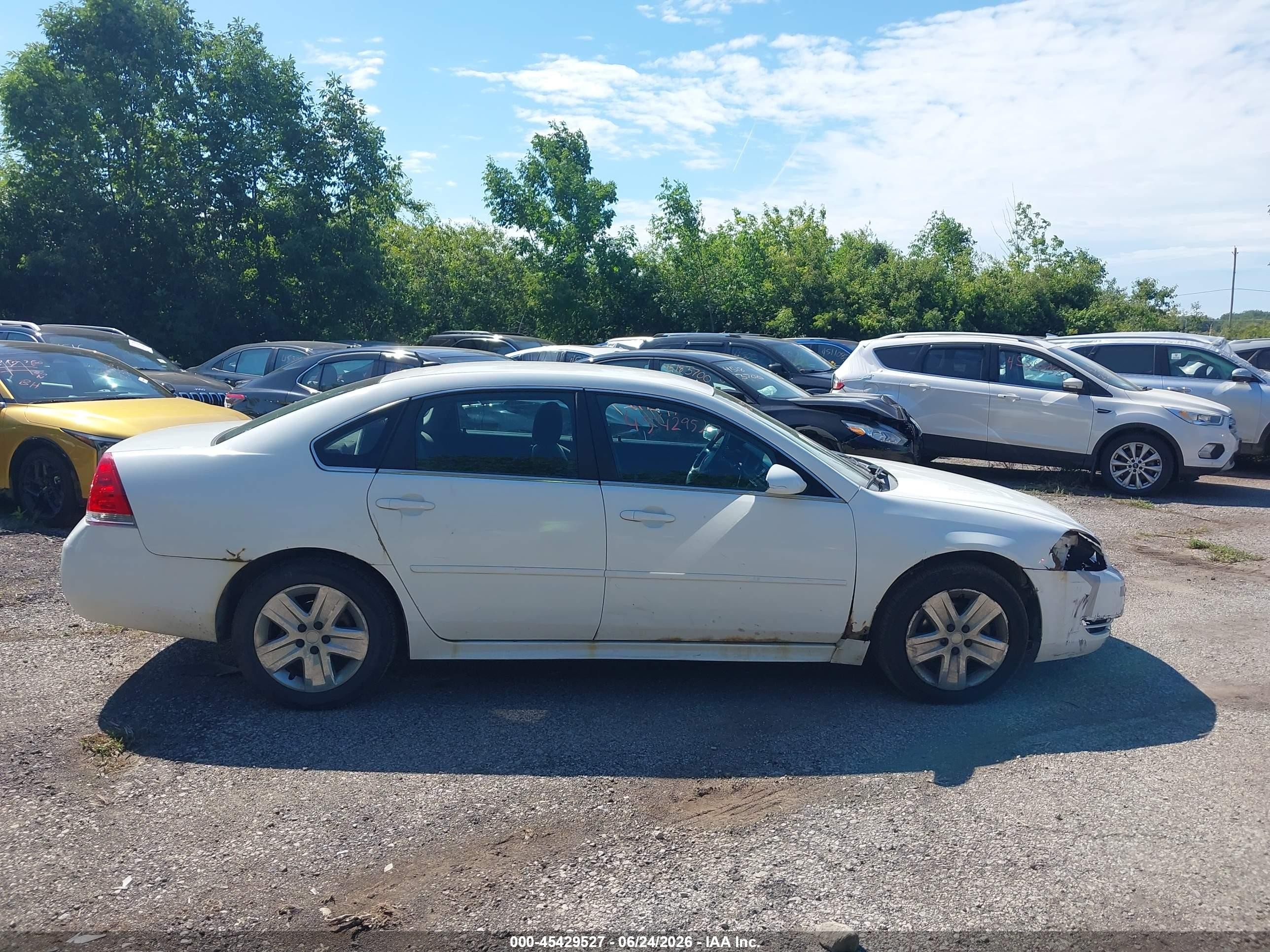 2011 Chevrolet Impala Ls White vin: 2G1WA5EK5B1206929