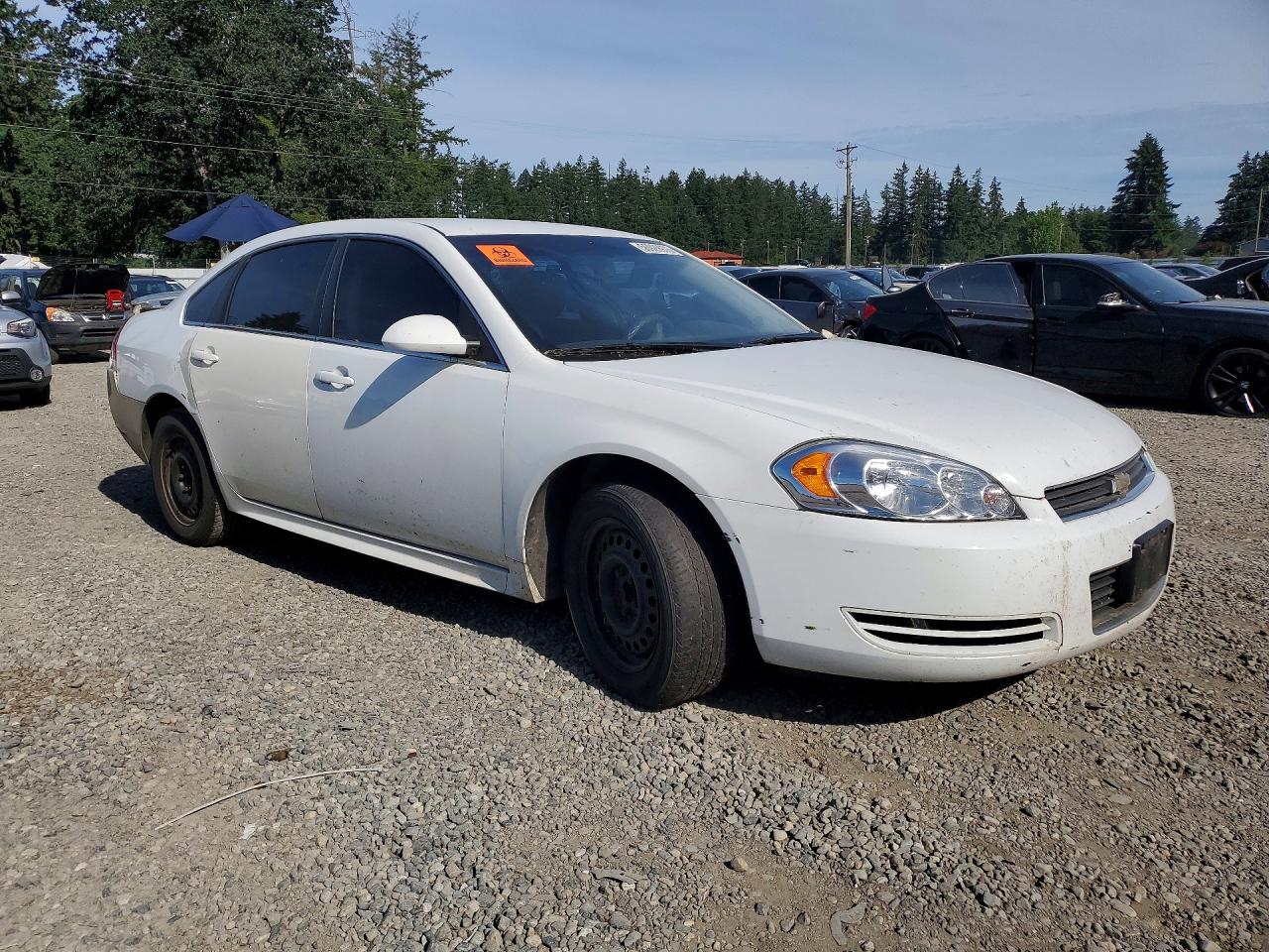 2010 Chevrolet Impala Ls White vin: 2G1WA5EK6A1190867