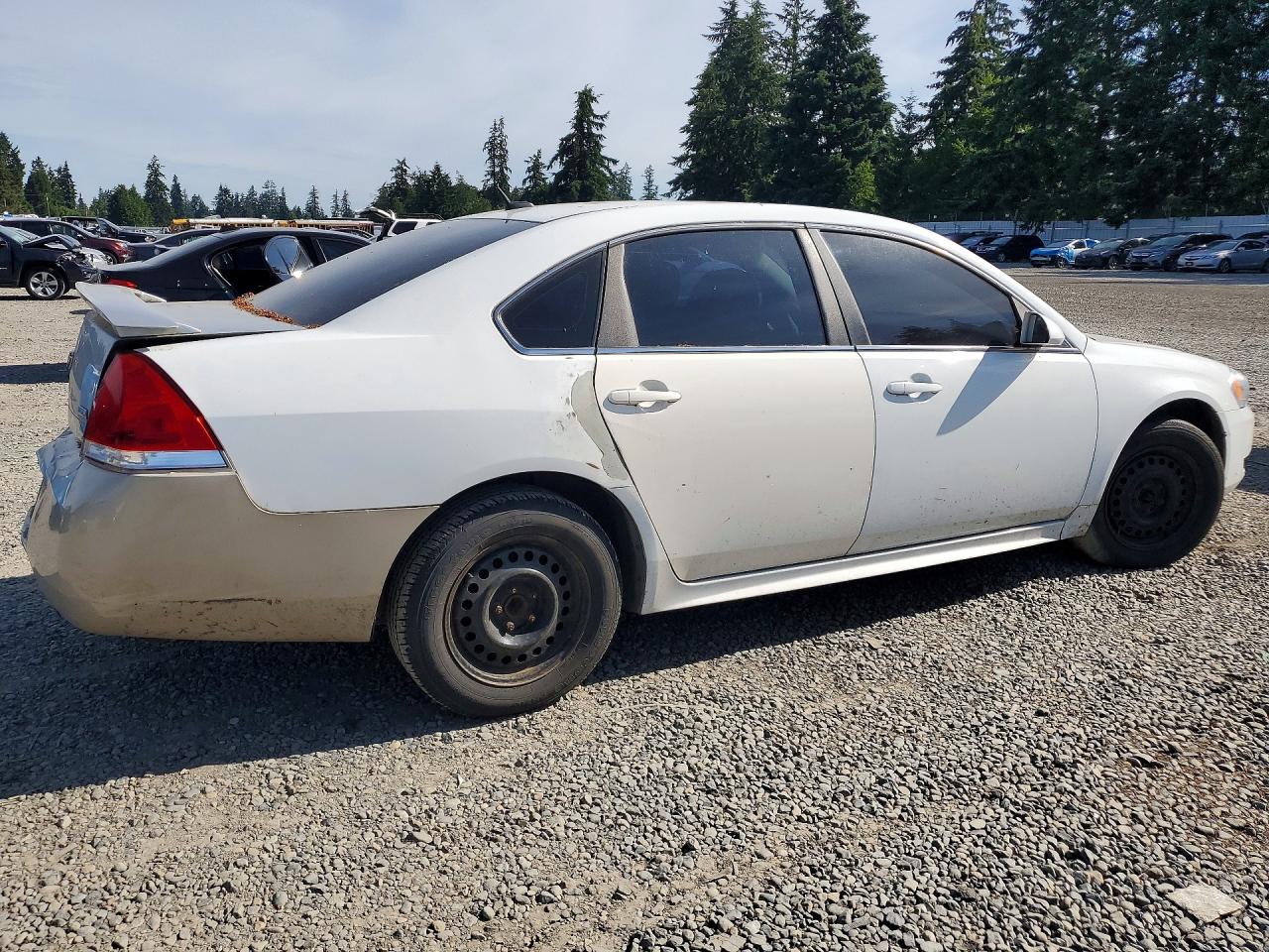 2010 Chevrolet Impala Ls White vin: 2G1WA5EK6A1190867