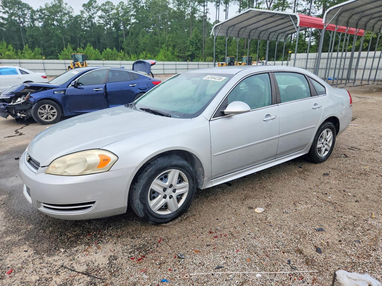 2010 Chevrolet Impala Ls Silver vin: 2G1WA5EK6A1257435