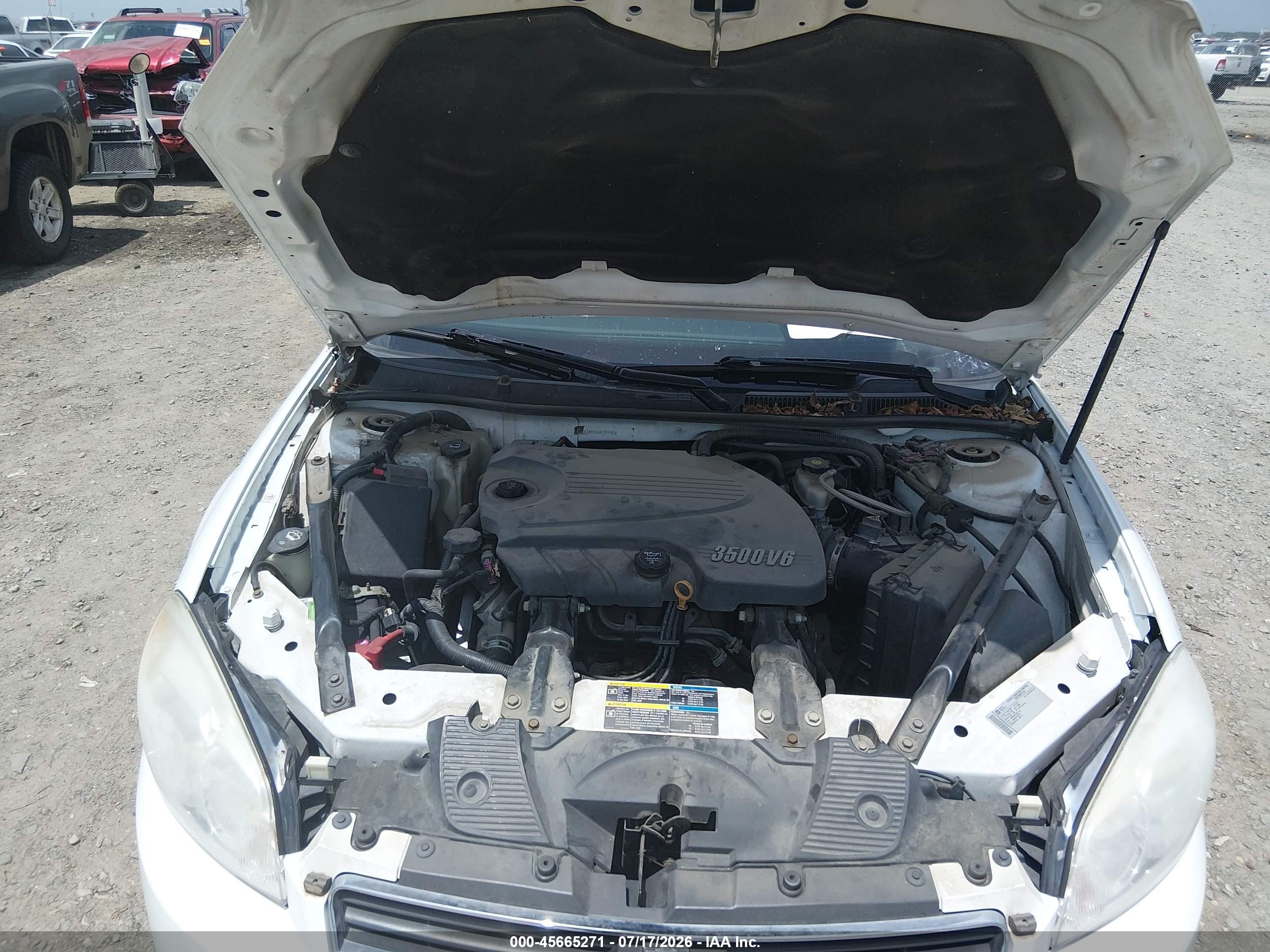 2010 Chevrolet Impala Ls White vin: 2G1WA5EK6A1259962