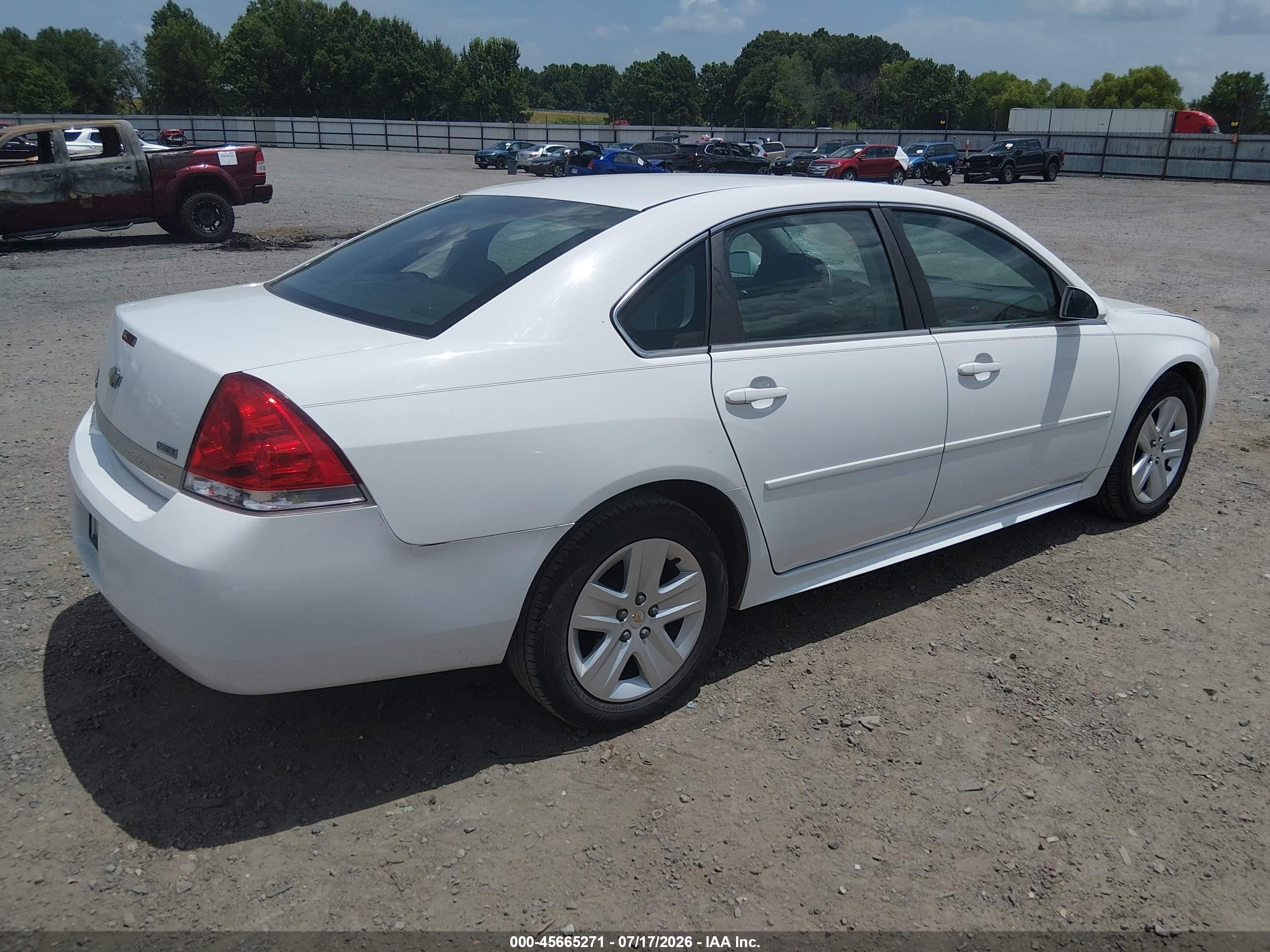 2010 Chevrolet Impala Ls White vin: 2G1WA5EK6A1259962