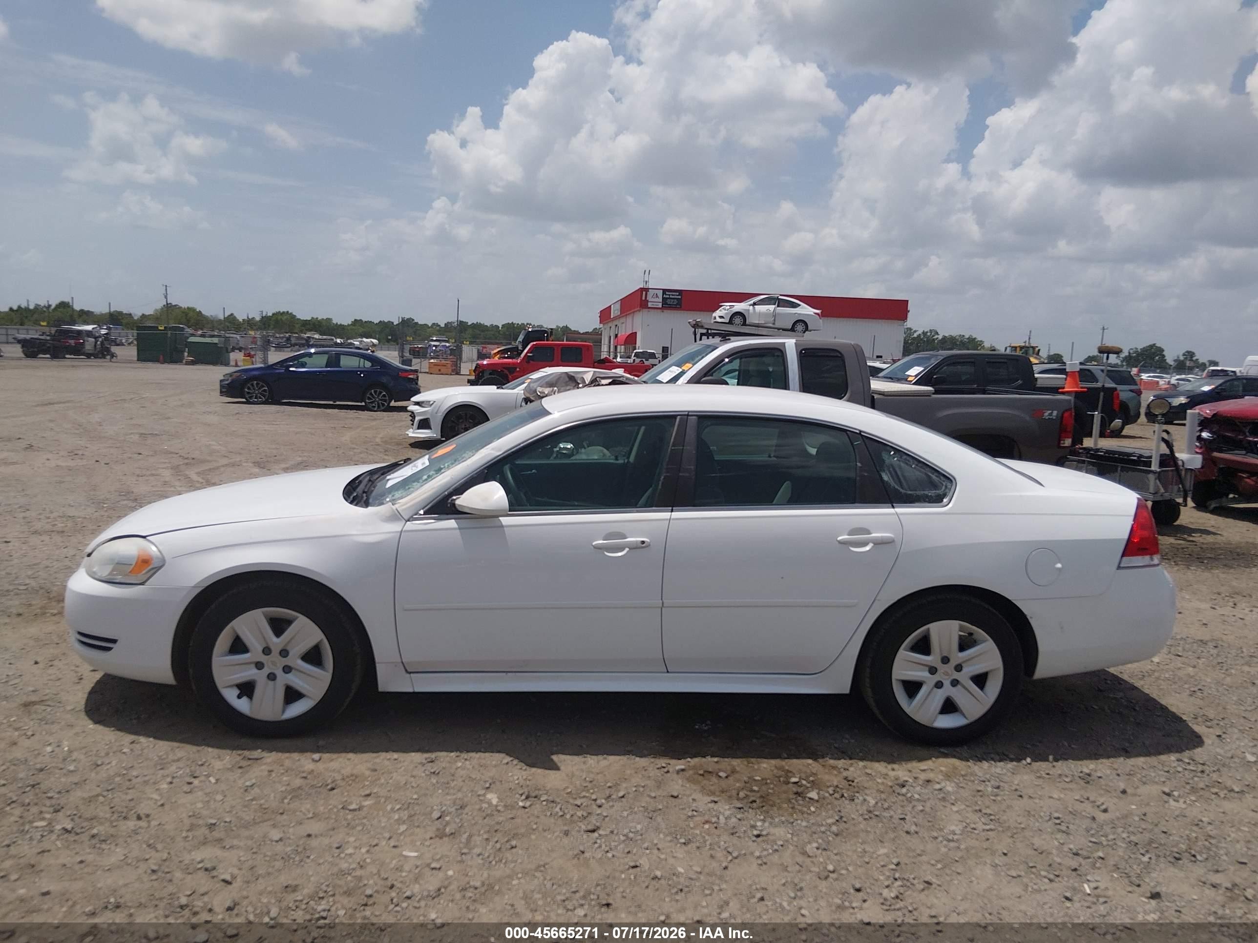 2010 Chevrolet Impala Ls White vin: 2G1WA5EK6A1259962