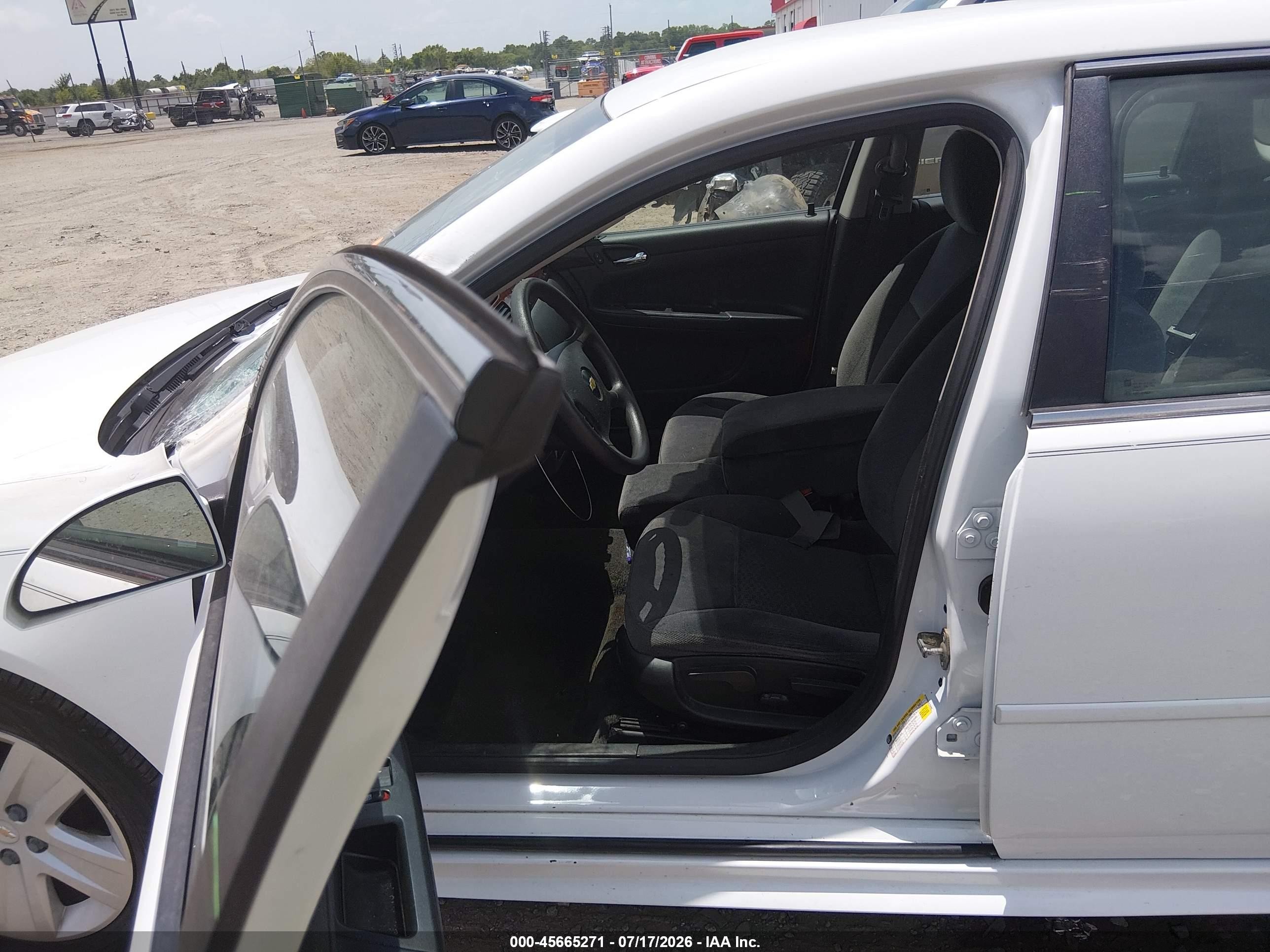 2010 Chevrolet Impala Ls White vin: 2G1WA5EK6A1259962