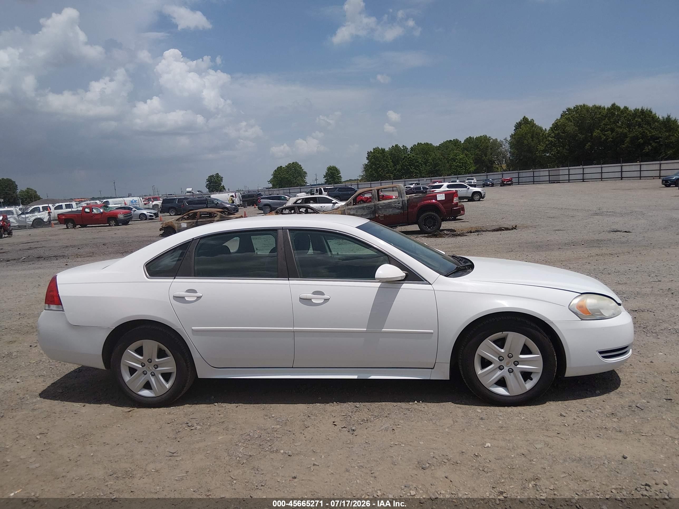 2010 Chevrolet Impala Ls White vin: 2G1WA5EK6A1259962