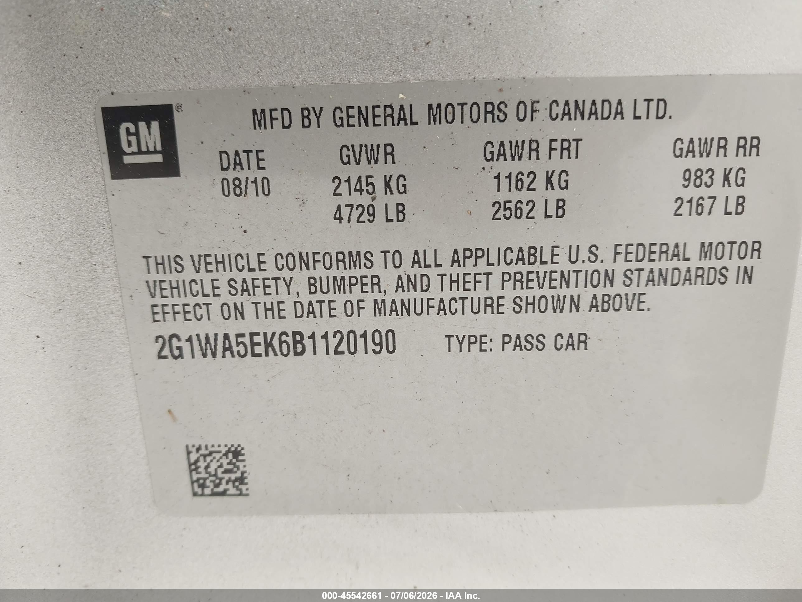 2011 Chevrolet Impala Ls Silver vin: 2G1WA5EK6B1120190