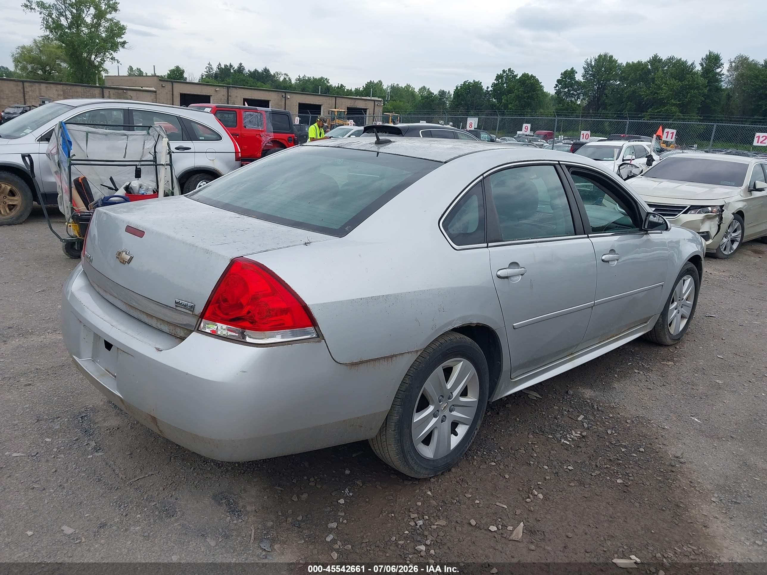 2011 Chevrolet Impala Ls Silver vin: 2G1WA5EK6B1120190