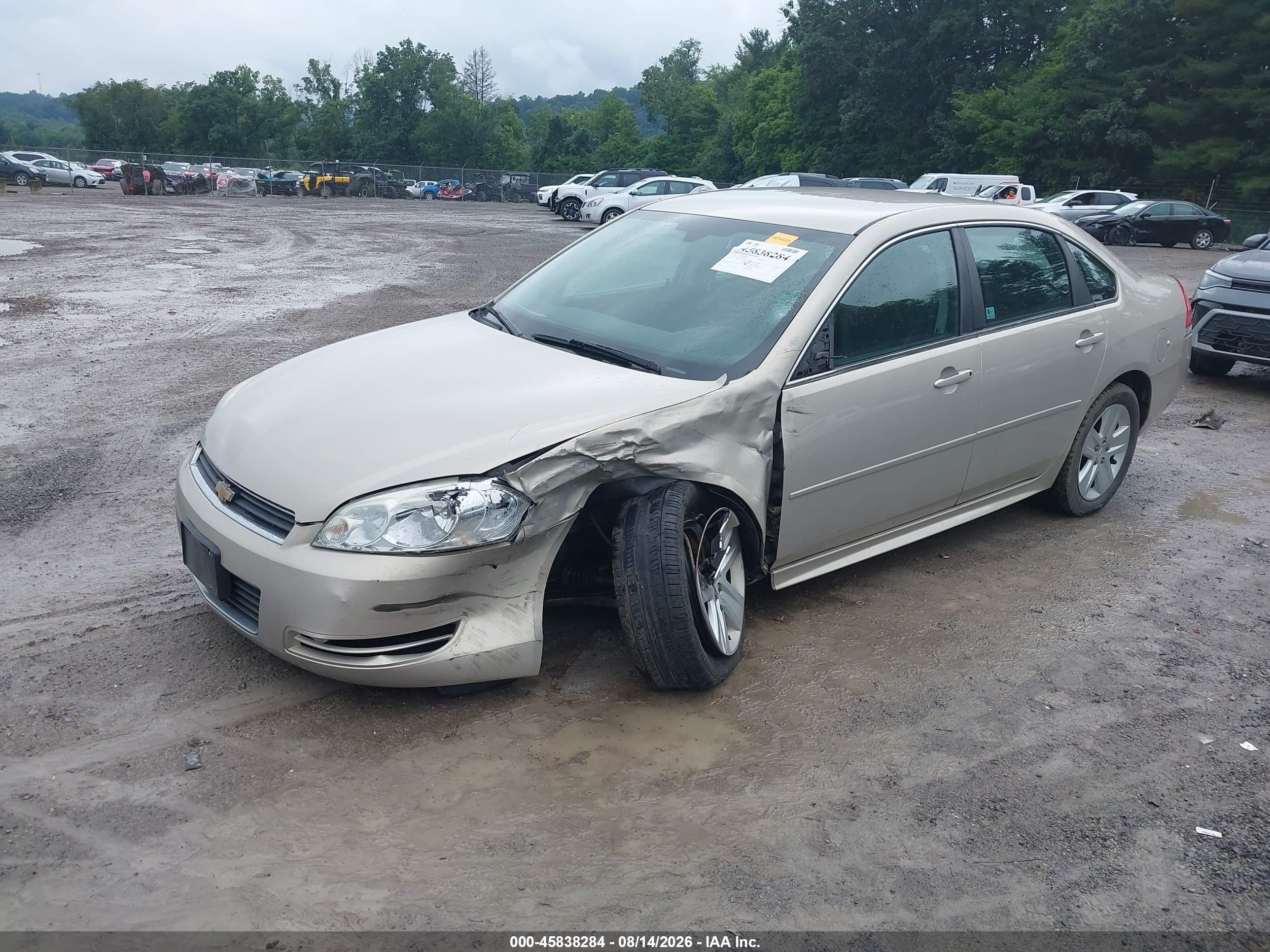 2010 Chevrolet Impala Ls Beige vin: 2G1WA5EK7A1202718