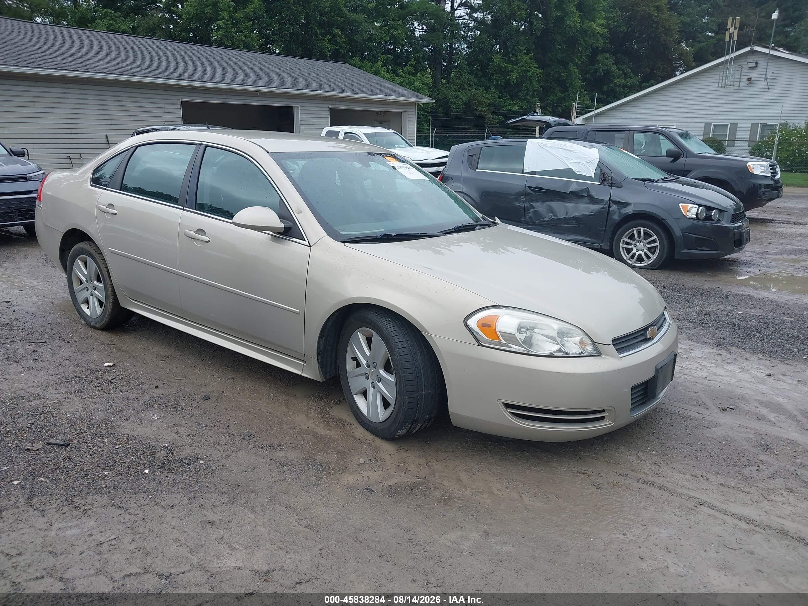2010 Chevrolet Impala Ls Beige vin: 2G1WA5EK7A1202718