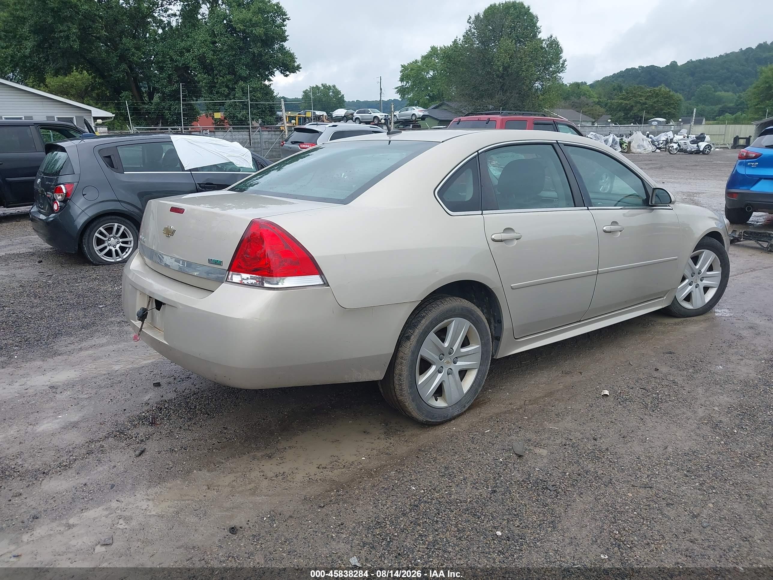 2010 Chevrolet Impala Ls Beige vin: 2G1WA5EK7A1202718
