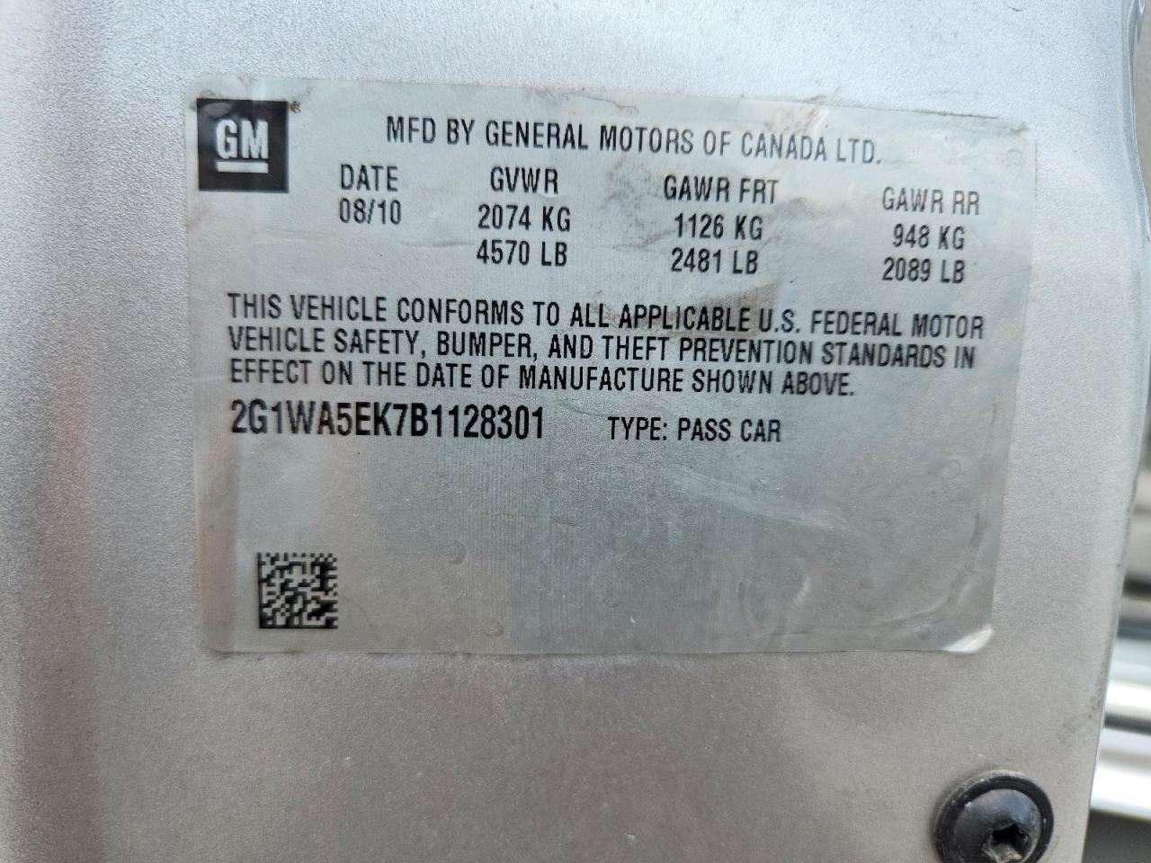2011 Chevrolet Impala Ls Silver vin: 2G1WA5EK7B1128301