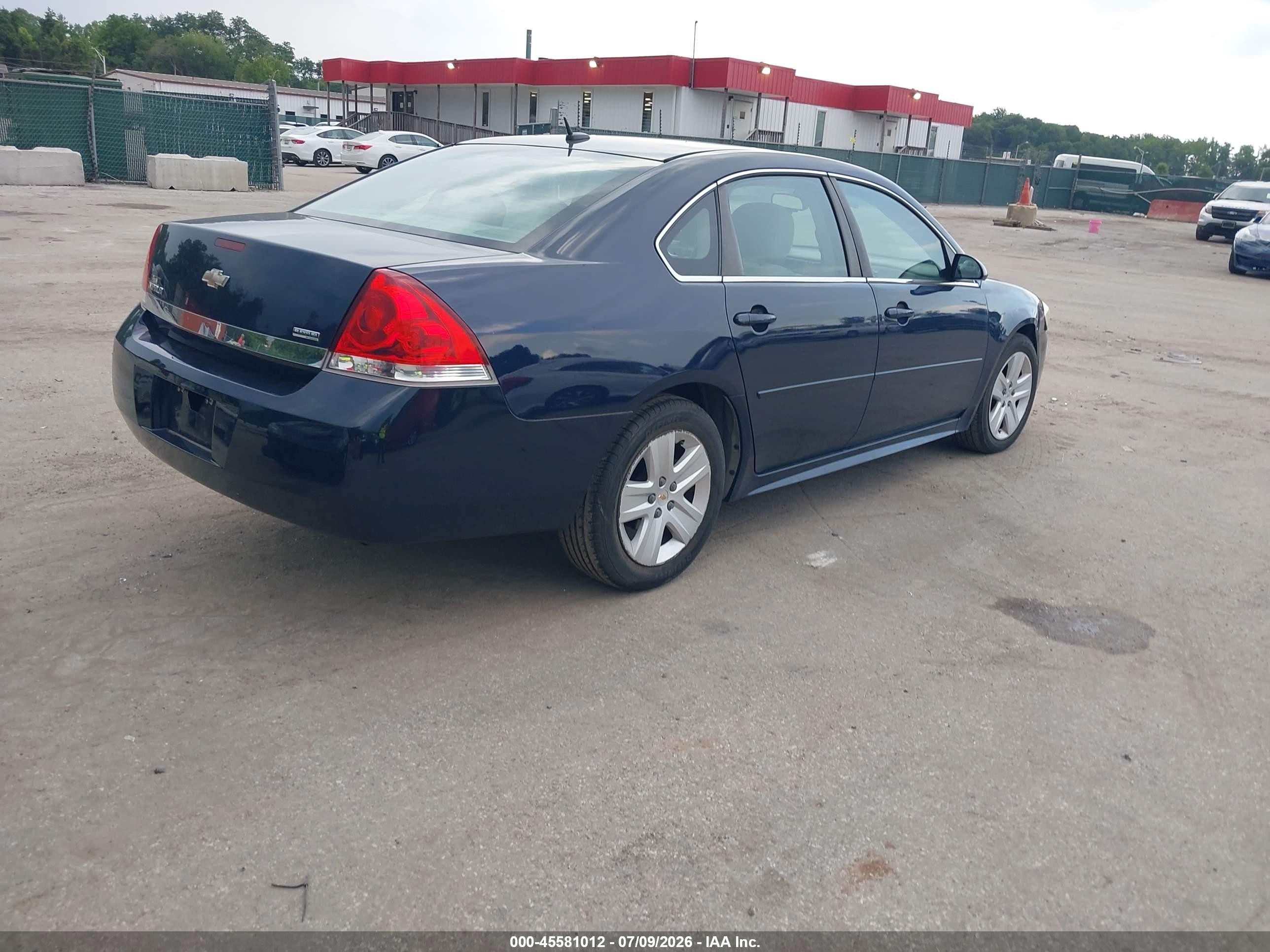 2011 Chevrolet Impala Ls Dark Blue vin: 2G1WA5EK7B1186747