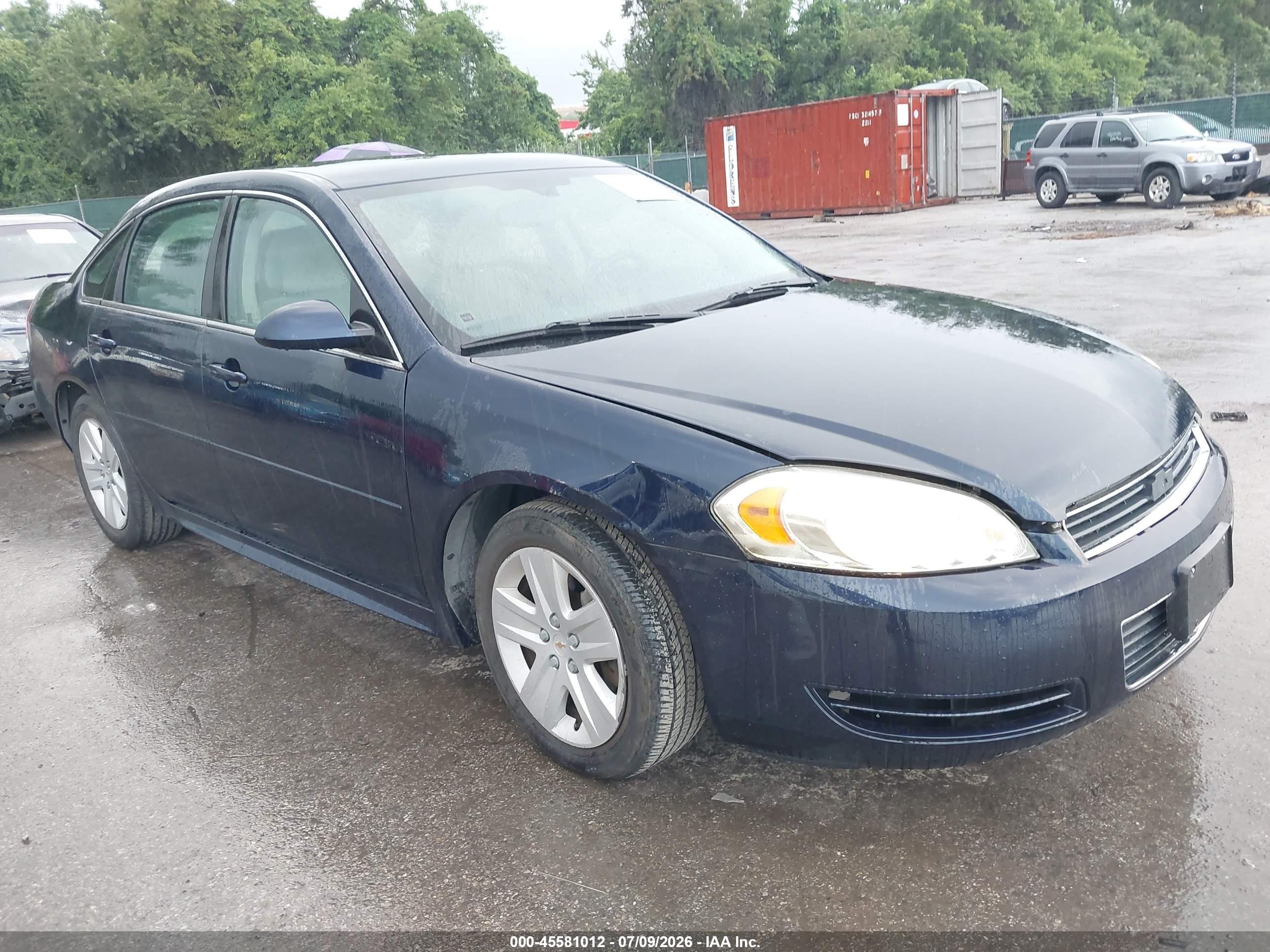 2011 Chevrolet Impala Ls Dark Blue vin: 2G1WA5EK7B1186747