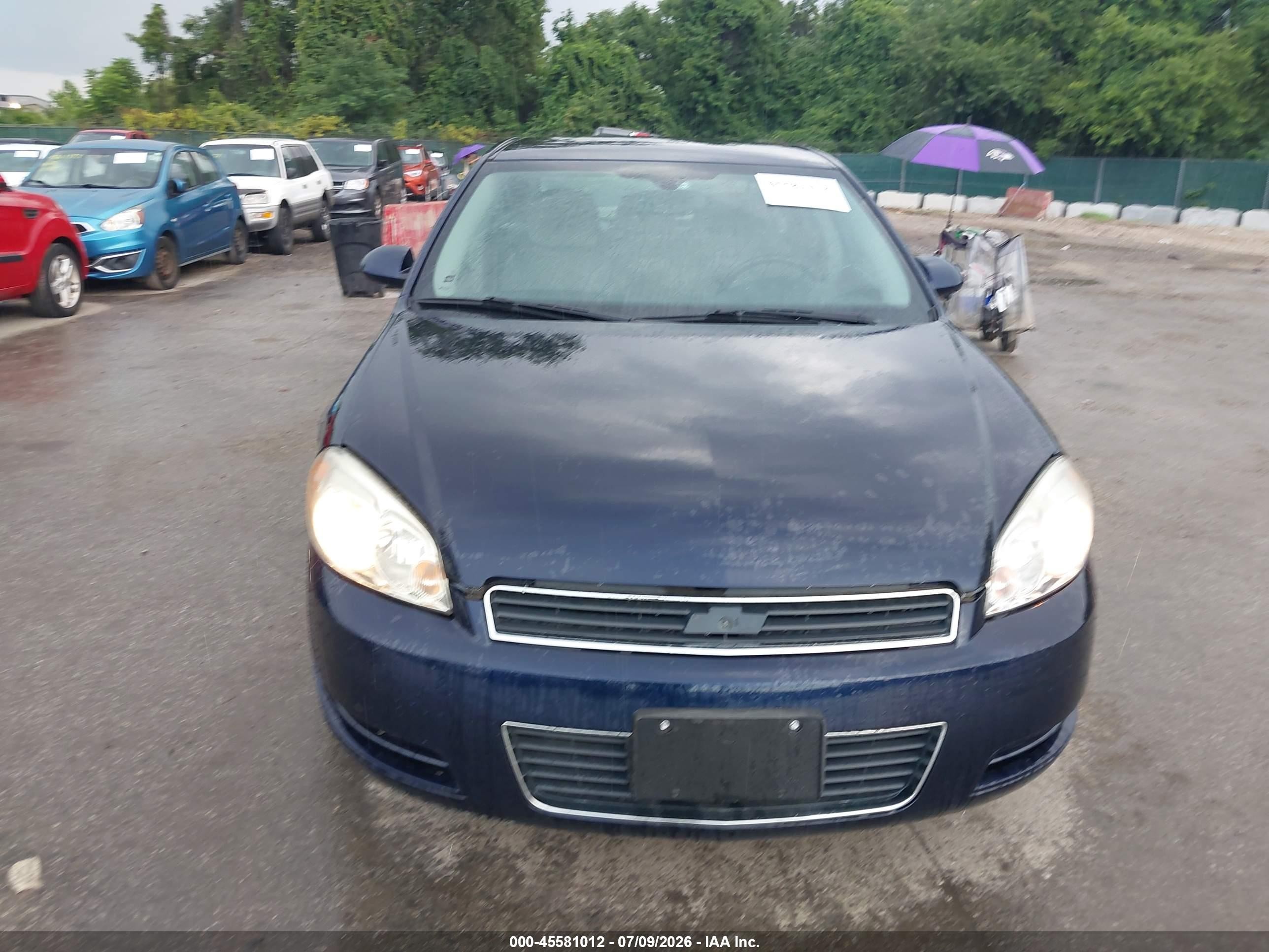 2011 Chevrolet Impala Ls Dark Blue vin: 2G1WA5EK7B1186747