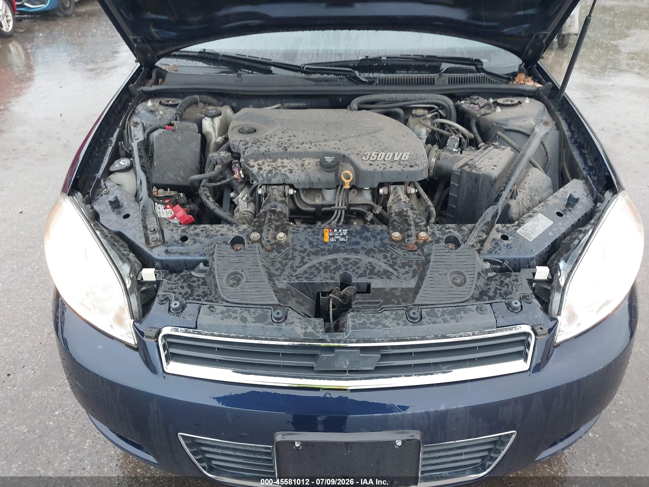 2011 Chevrolet Impala Ls Dark Blue vin: 2G1WA5EK7B1186747
