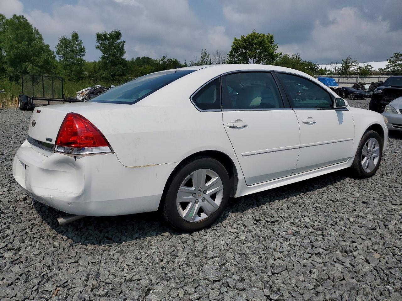2011 Chevrolet Impala Ls White vin: 2G1WA5EK8B1104055