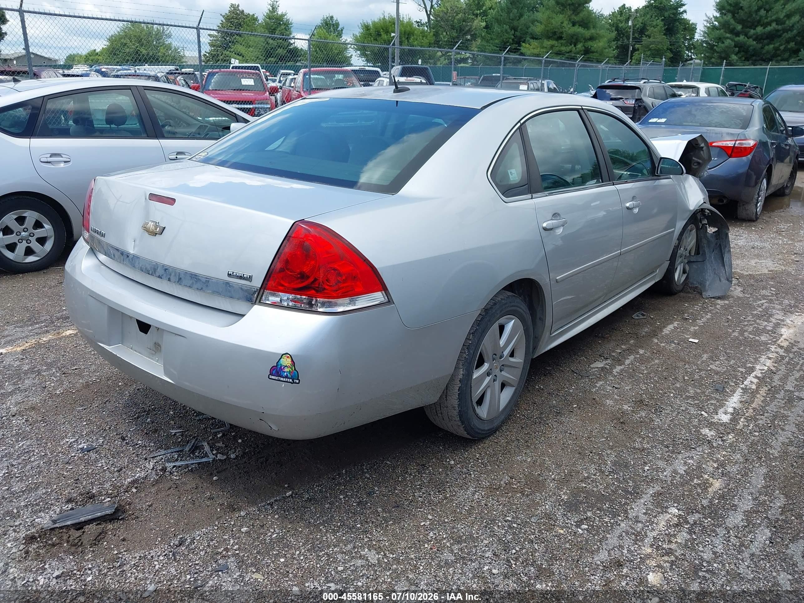 2011 Chevrolet Impala Ls Silver vin: 2G1WA5EK8B1174283