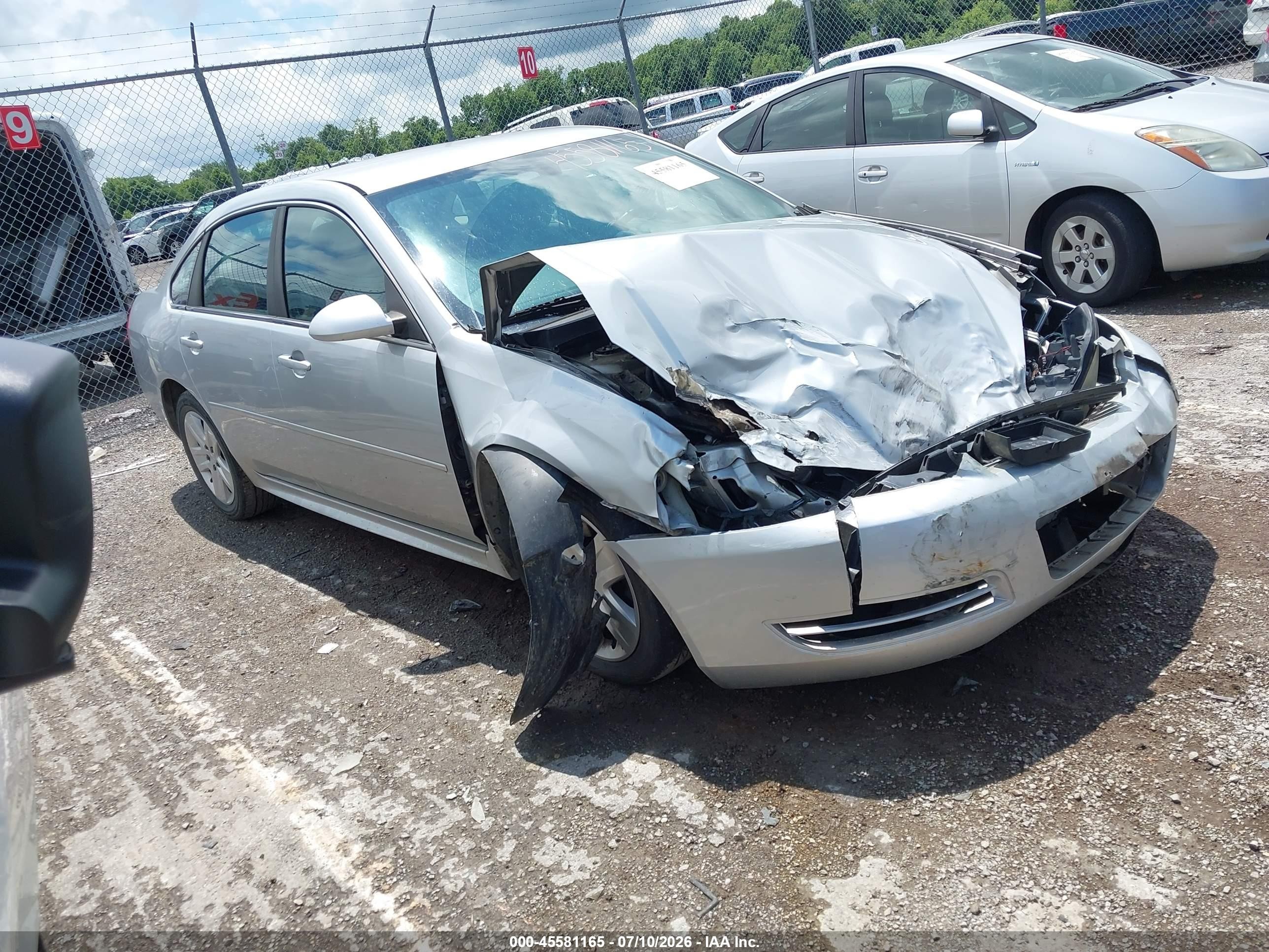 2011 Chevrolet Impala Ls Silver vin: 2G1WA5EK8B1174283