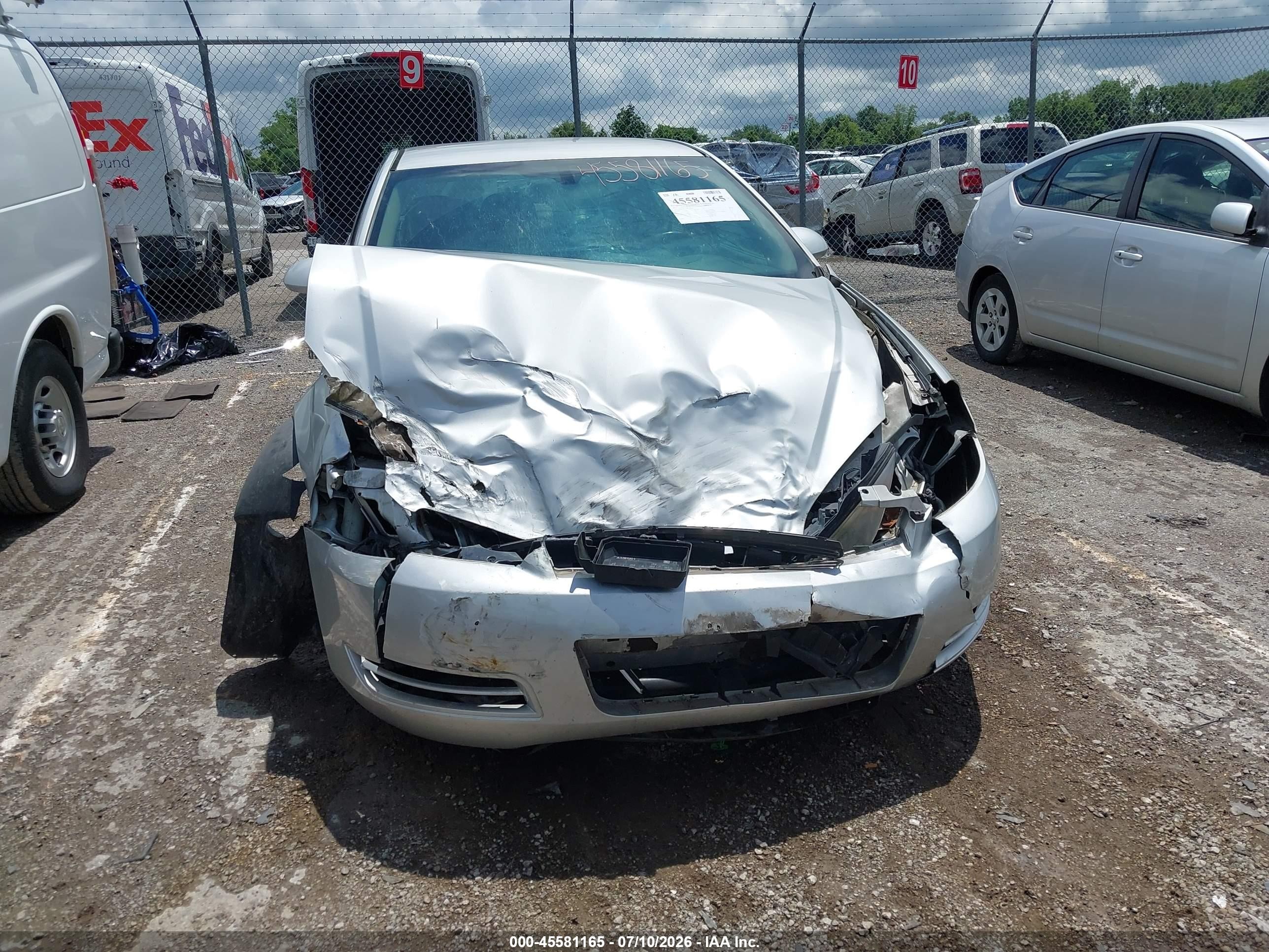 2011 Chevrolet Impala Ls Silver vin: 2G1WA5EK8B1174283