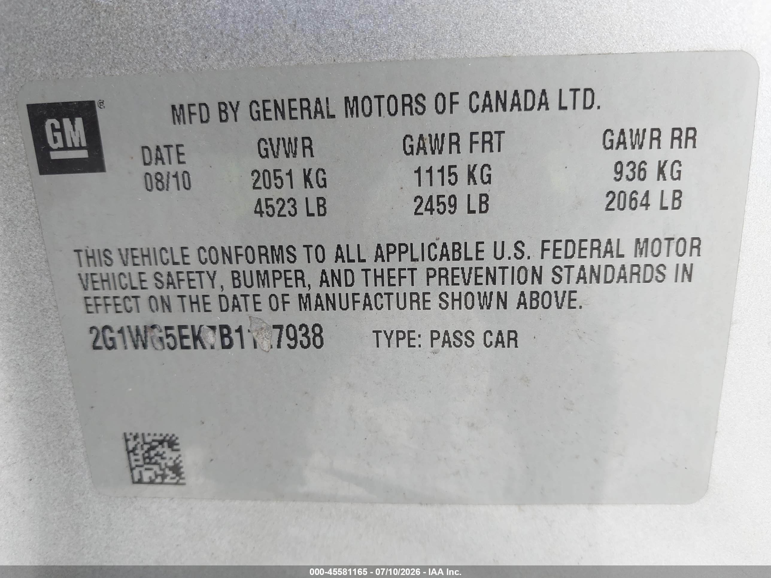 2011 Chevrolet Impala Ls Silver vin: 2G1WA5EK8B1174283