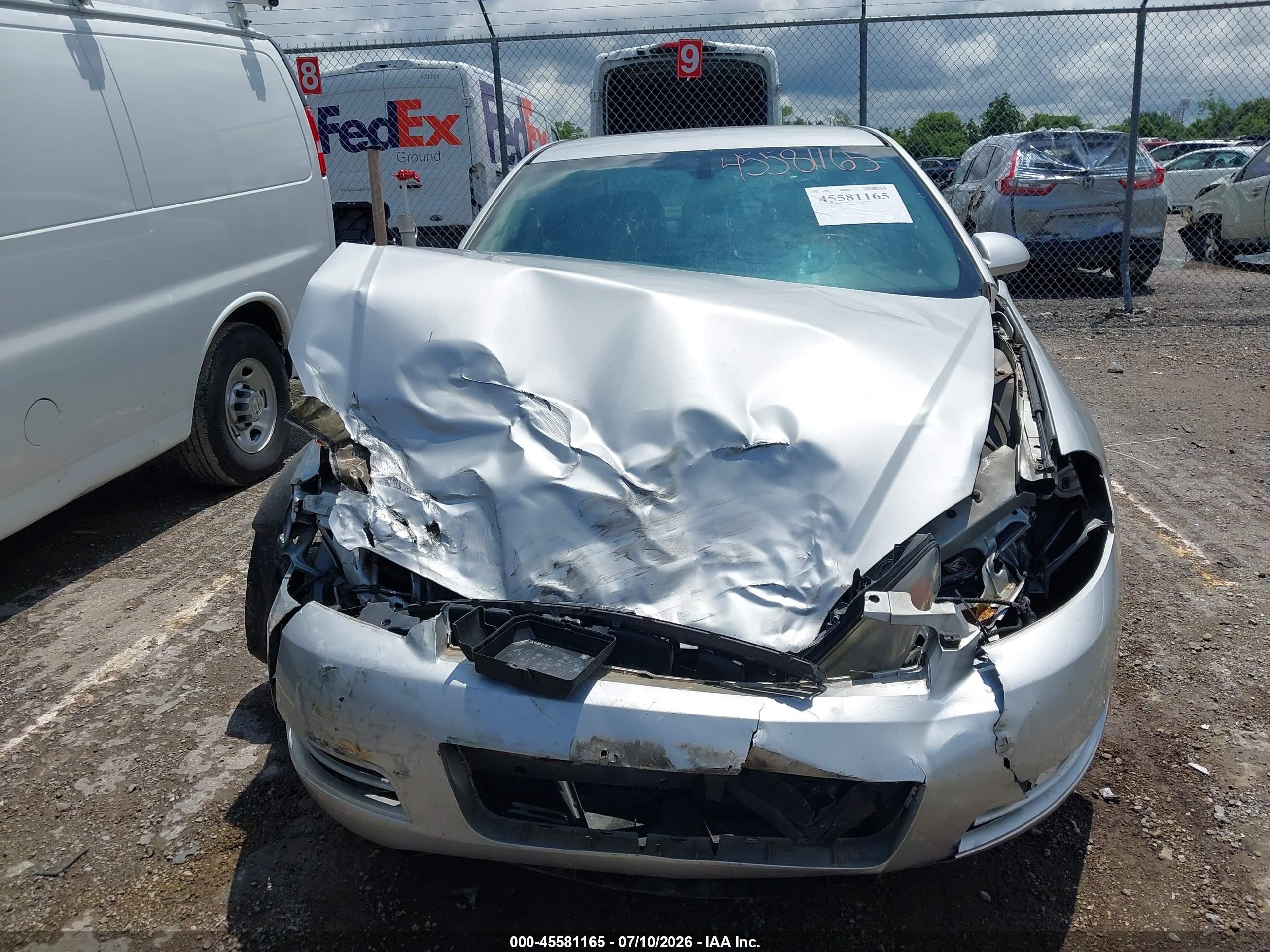 2011 Chevrolet Impala Ls Silver vin: 2G1WA5EK8B1174283