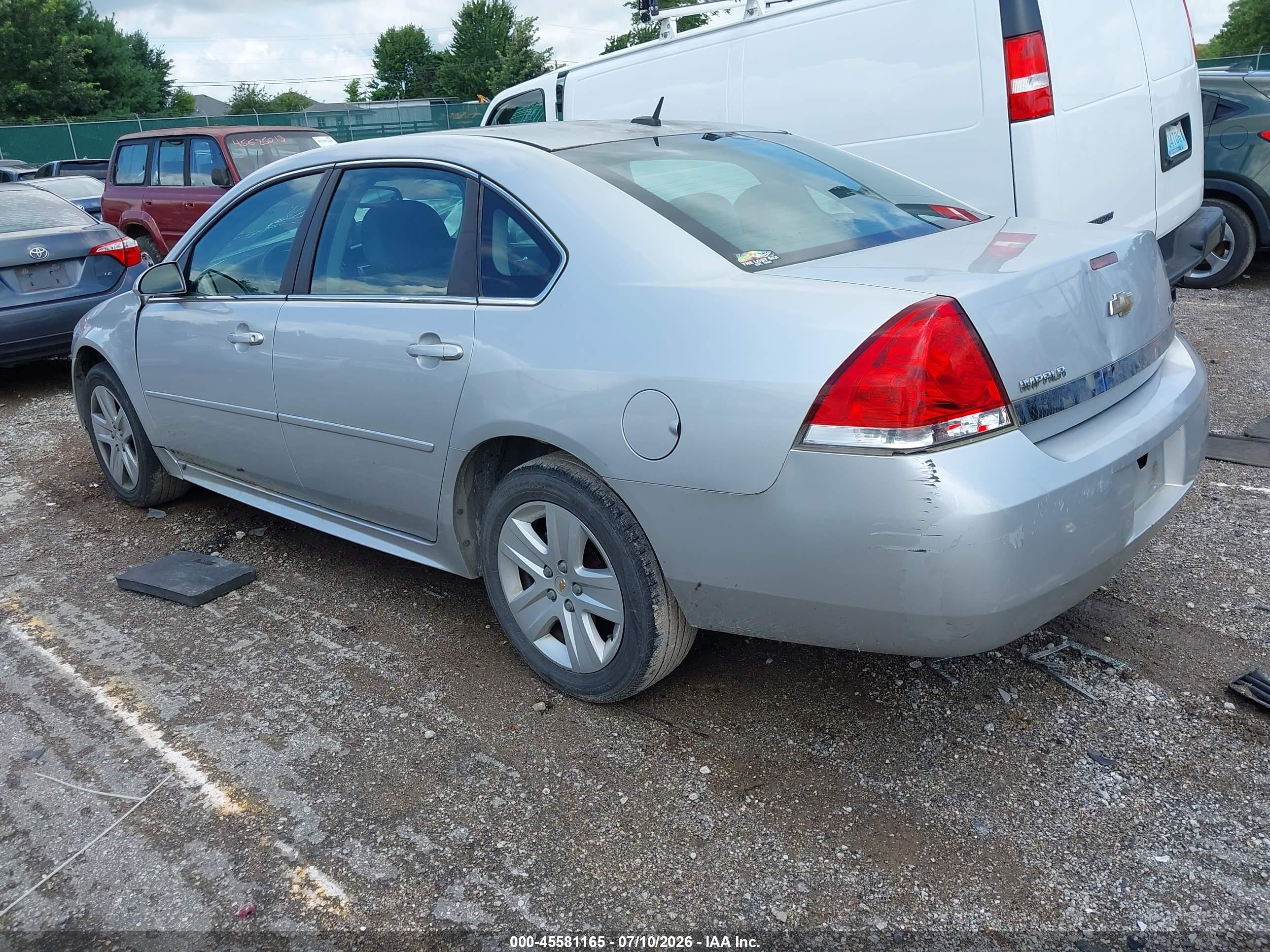 2011 Chevrolet Impala Ls Silver vin: 2G1WA5EK8B1174283