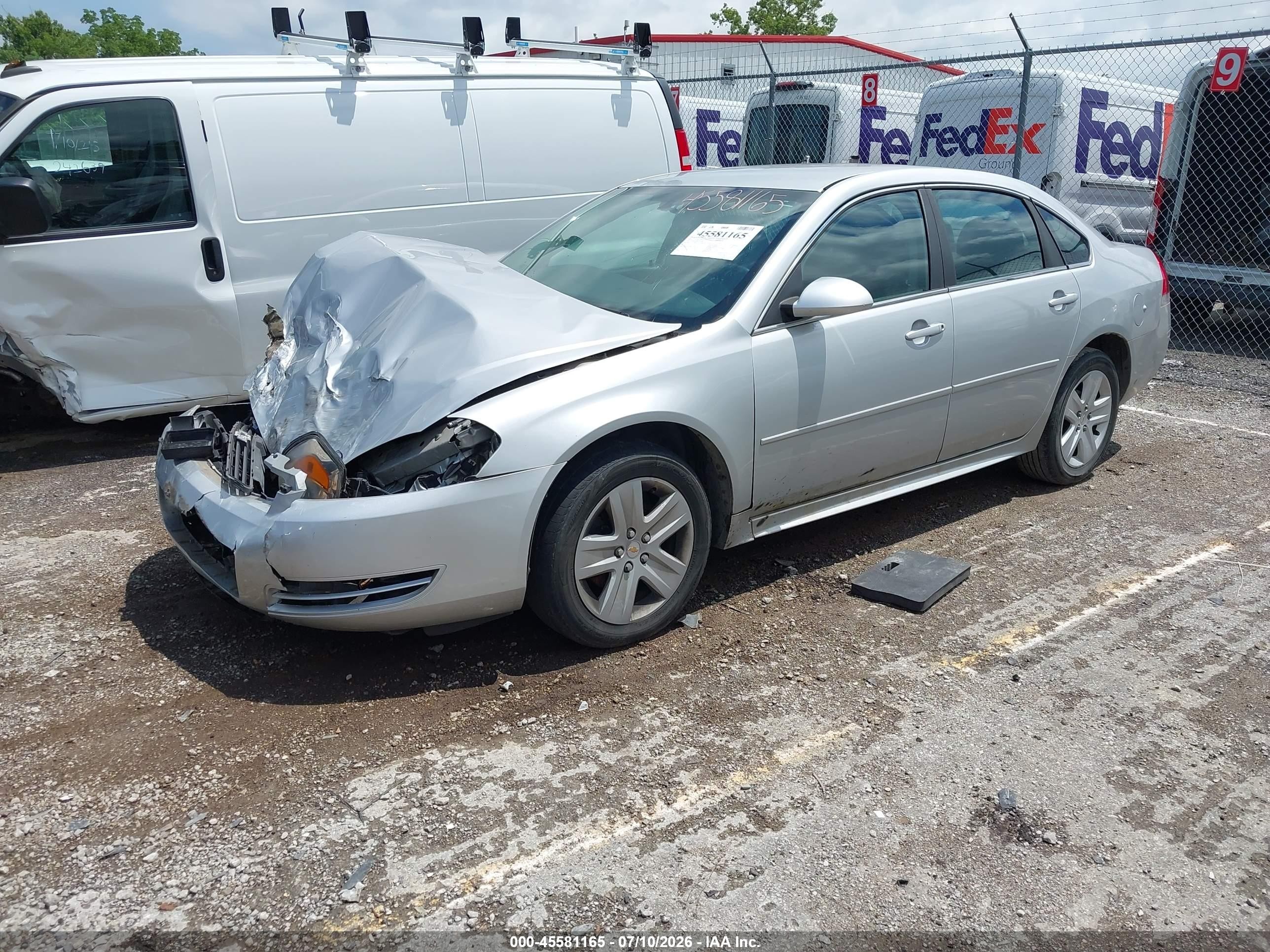2011 Chevrolet Impala Ls Silver vin: 2G1WA5EK8B1174283