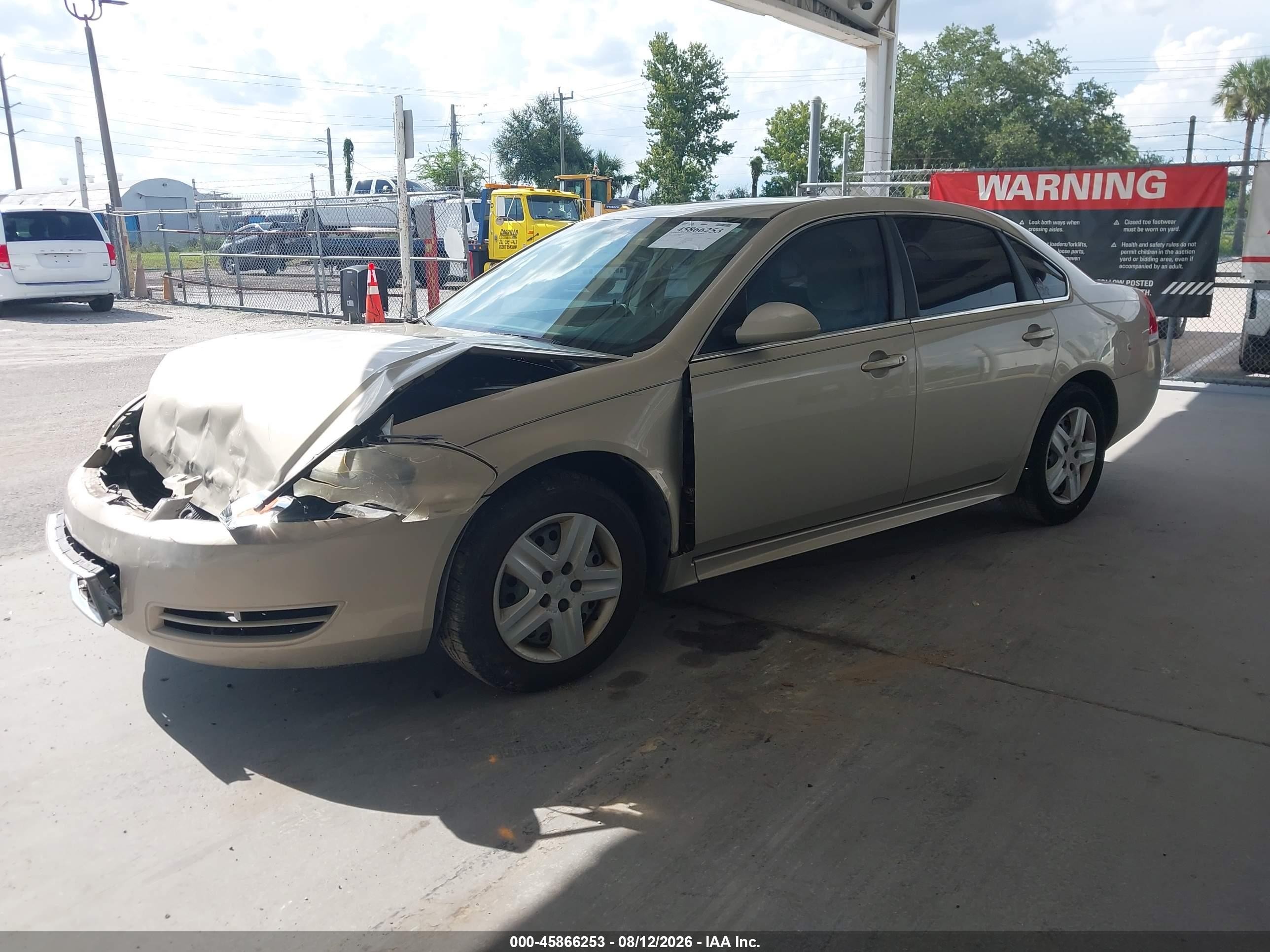 2010 Chevrolet Impala Ls Beige vin: 2G1WA5EK9A1160519