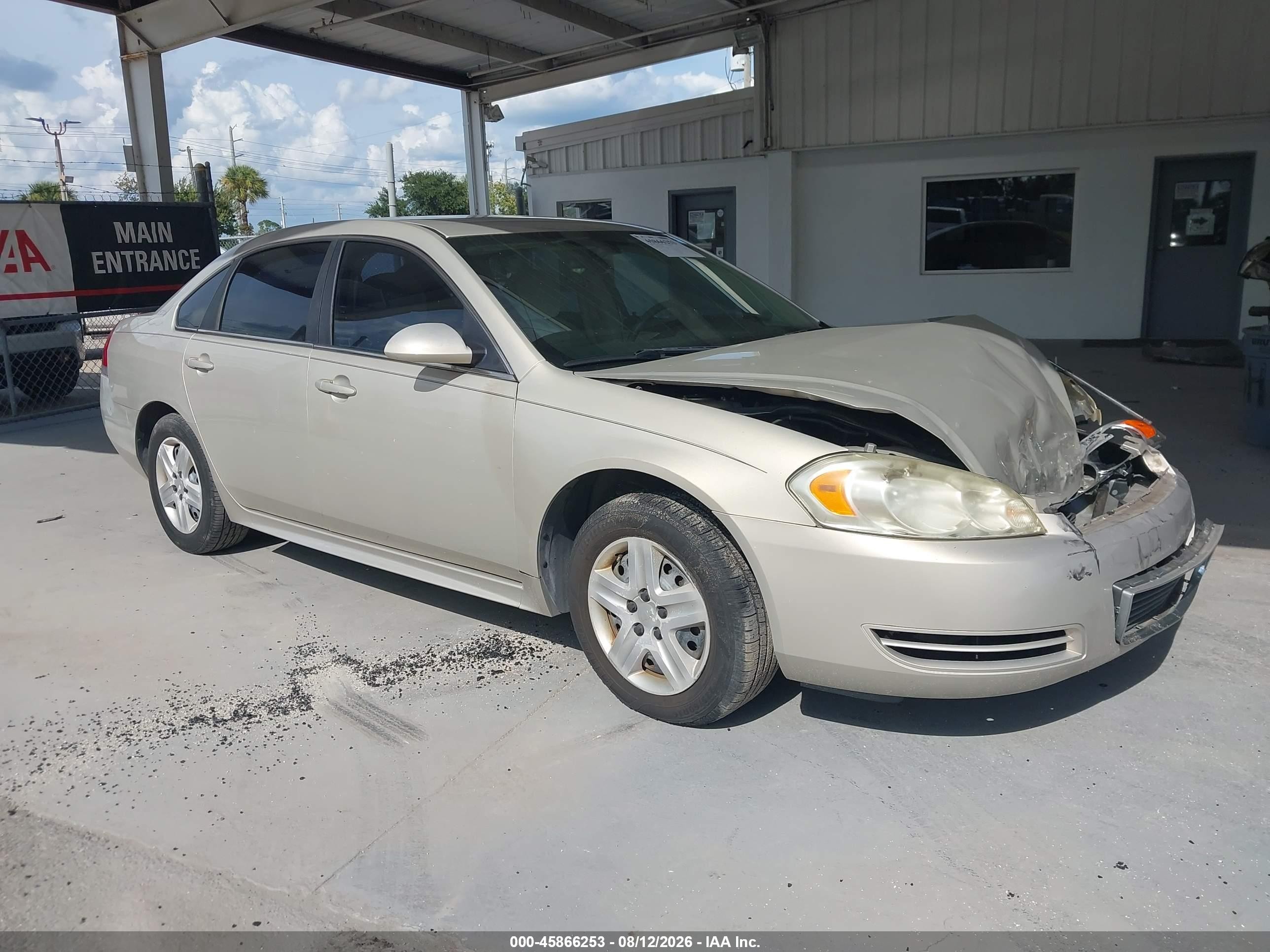 2010 Chevrolet Impala Ls Бежевый vin: 2G1WA5EK9A1160519