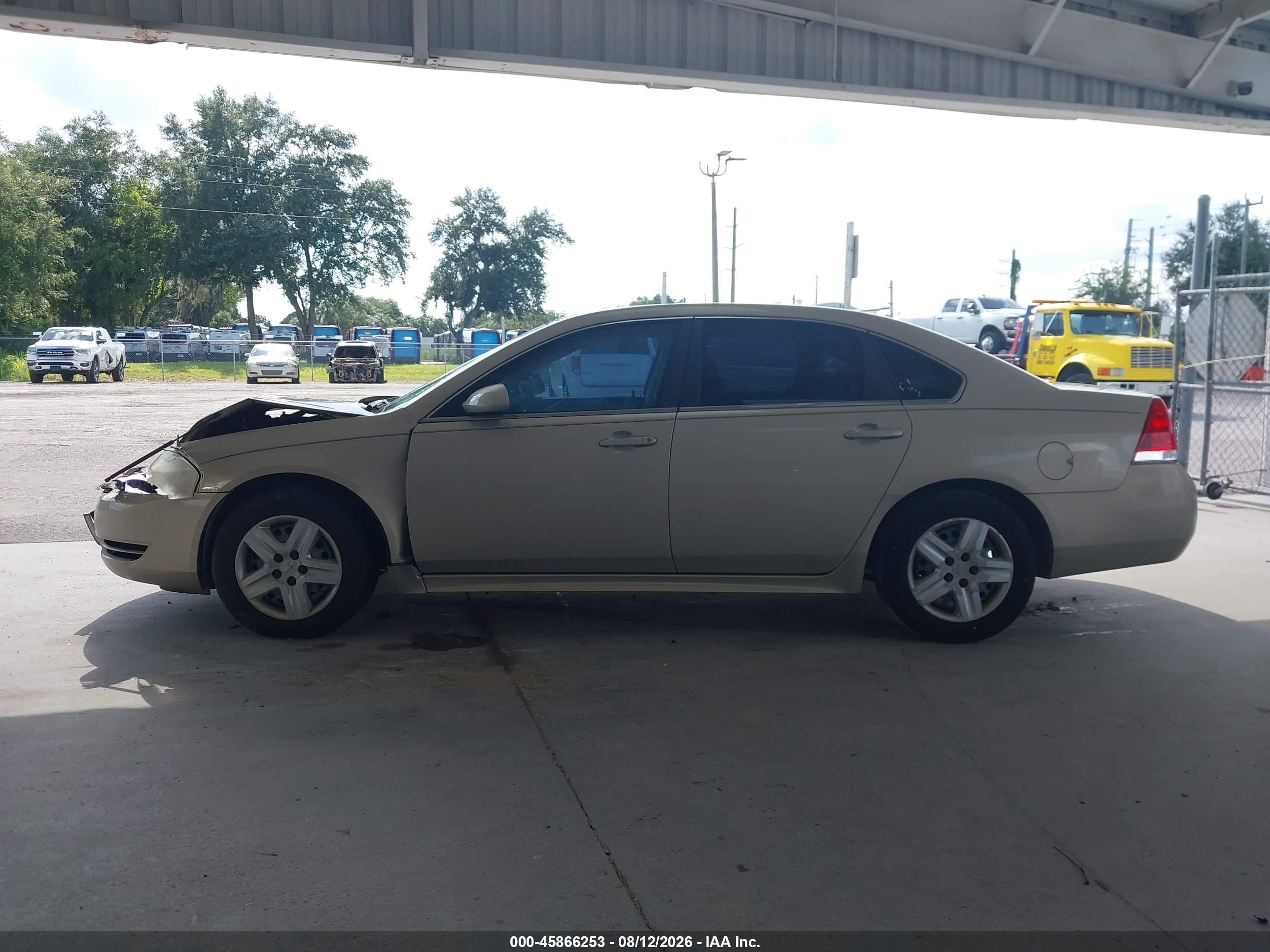 2010 Chevrolet Impala Ls Beige vin: 2G1WA5EK9A1160519