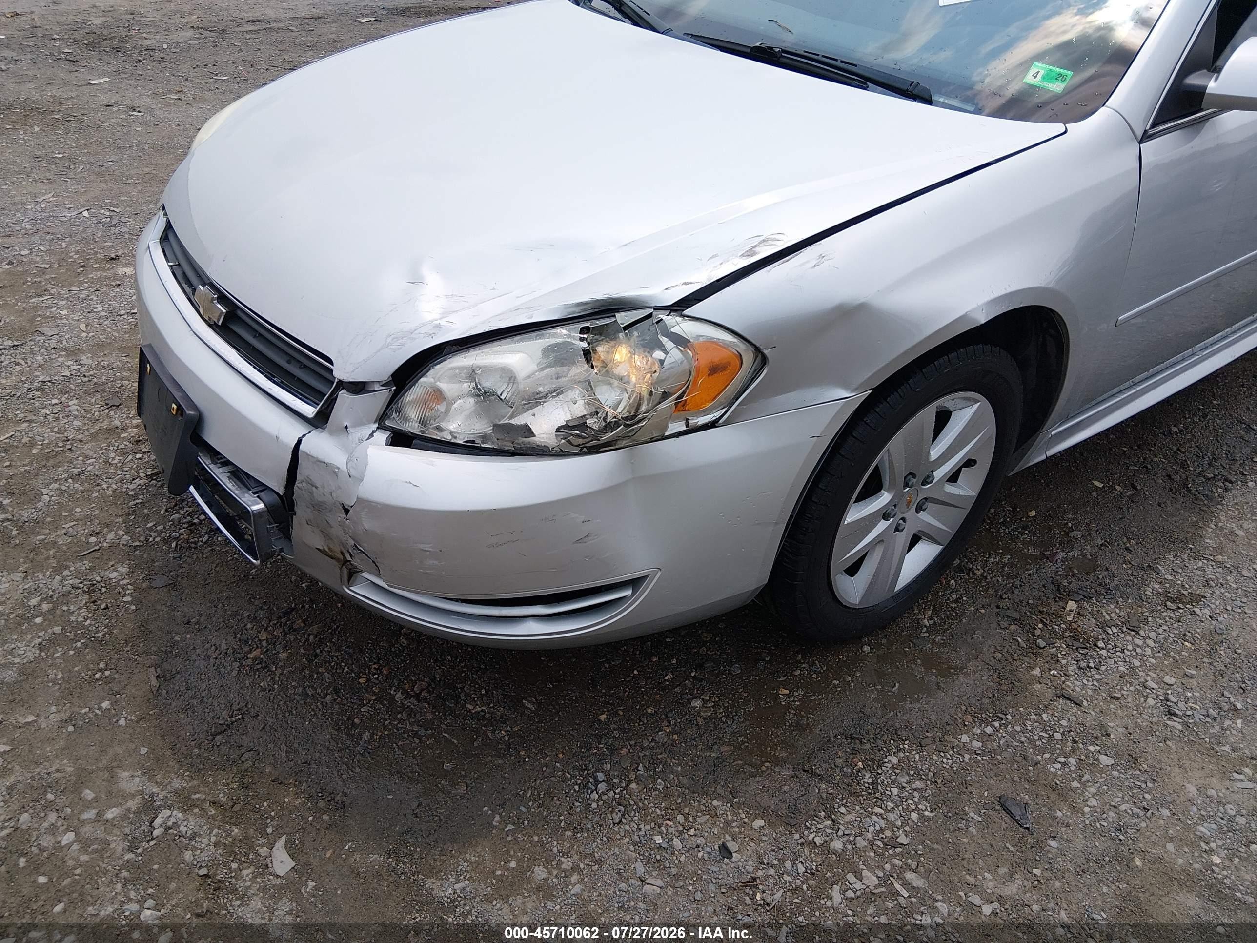 2011 Chevrolet Impala Ls Серебряный vin: 2G1WA5EK9B1150008