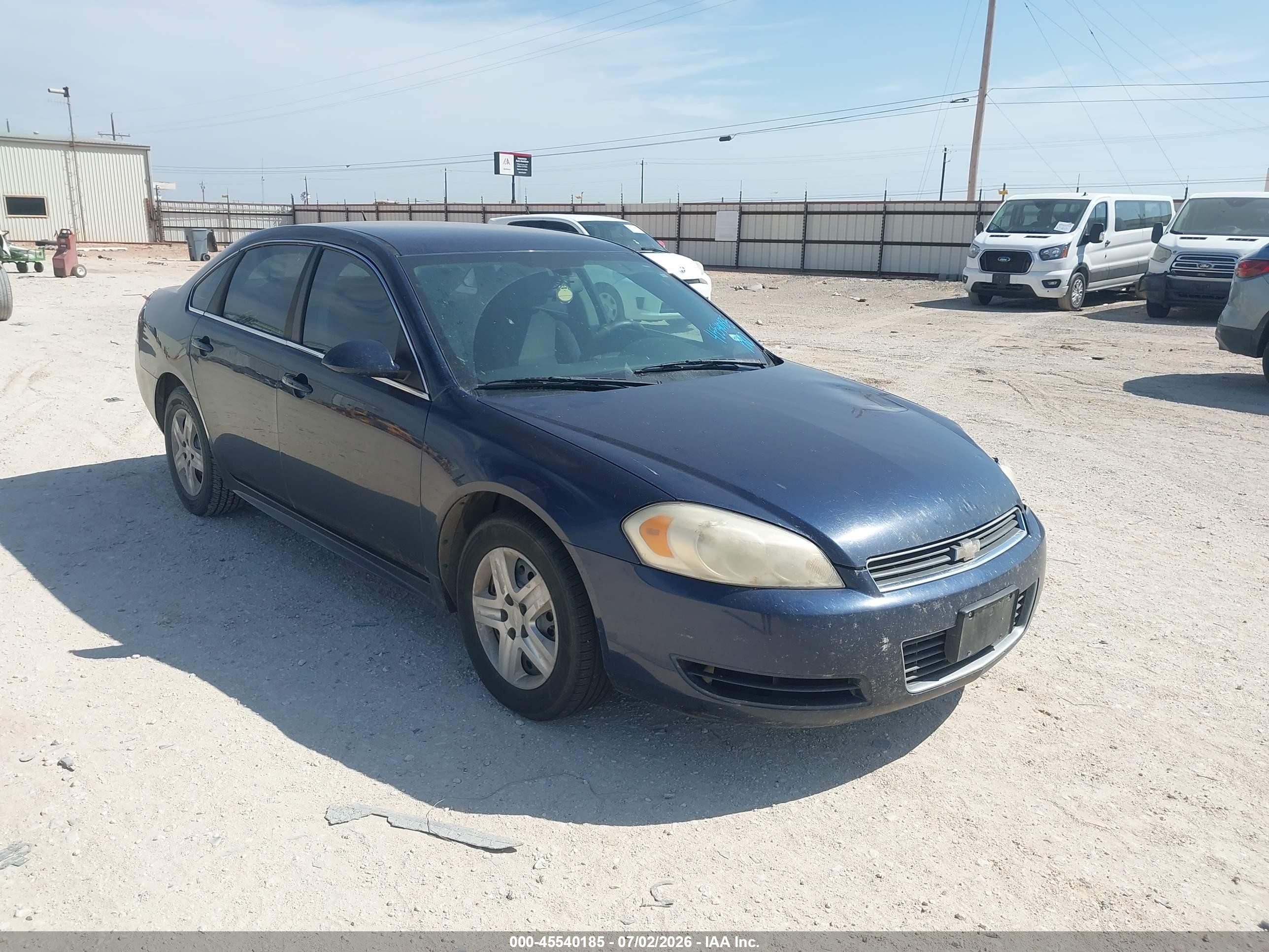 2010 Chevrolet Impala Ls Dark Blue vin: 2G1WA5EKXA1267448