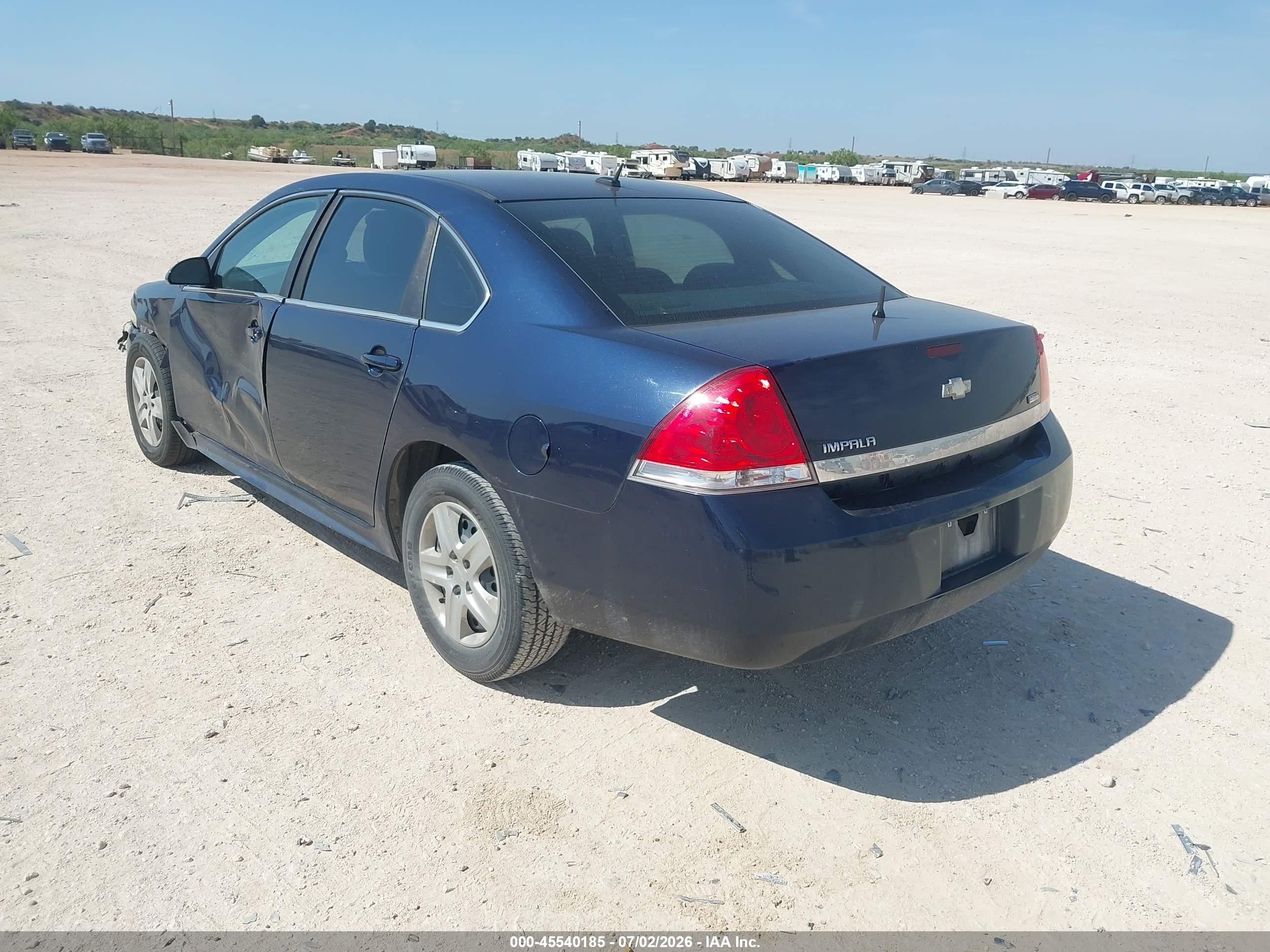2010 Chevrolet Impala Ls Dark Blue vin: 2G1WA5EKXA1267448