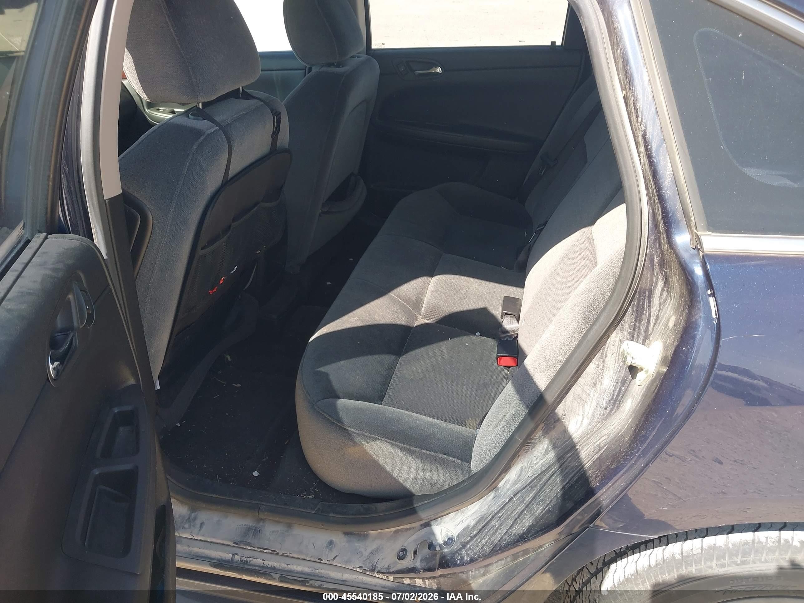 2010 Chevrolet Impala Ls Dark Blue vin: 2G1WA5EKXA1267448