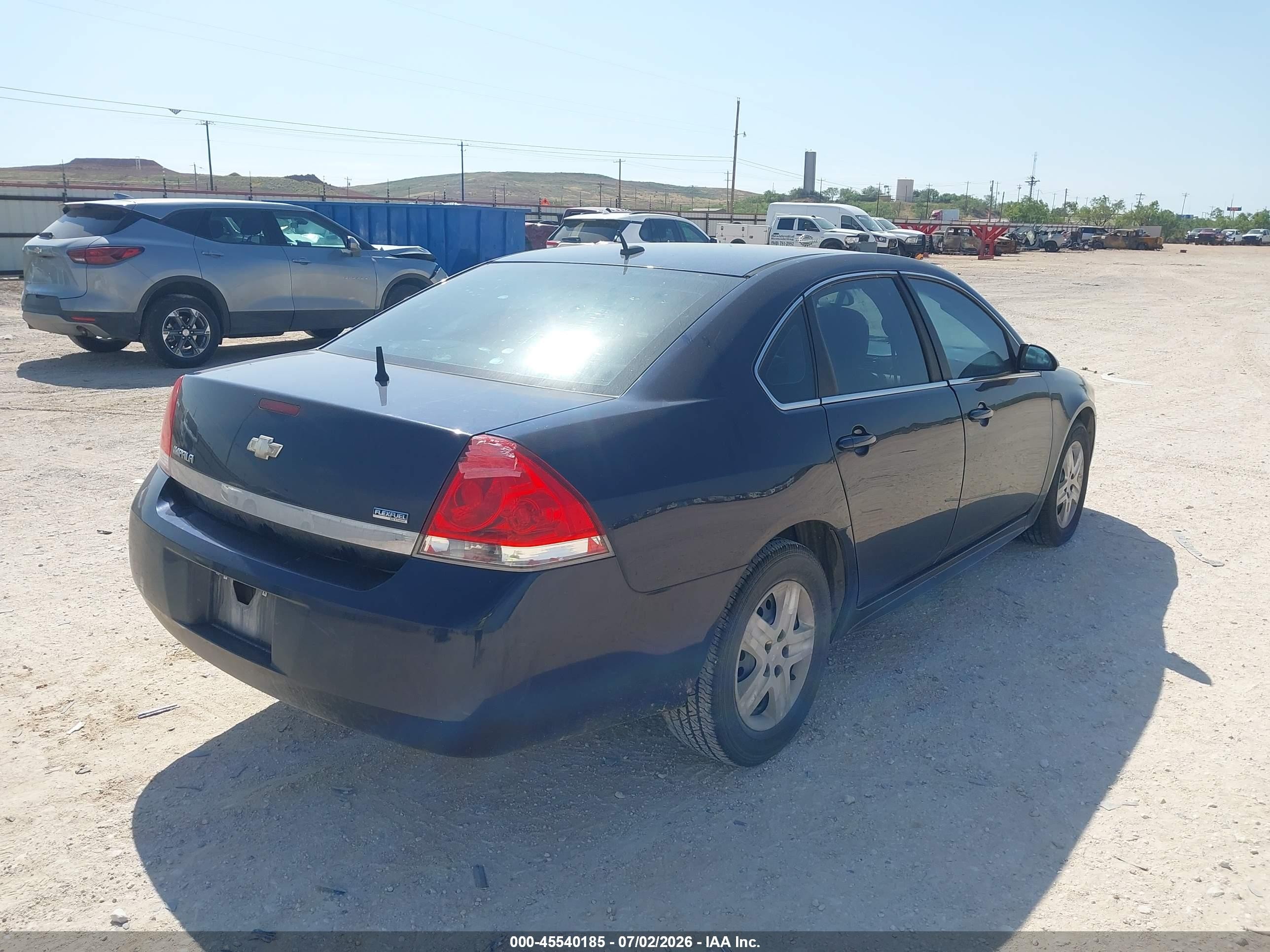 2010 Chevrolet Impala Ls Dark Blue vin: 2G1WA5EKXA1267448