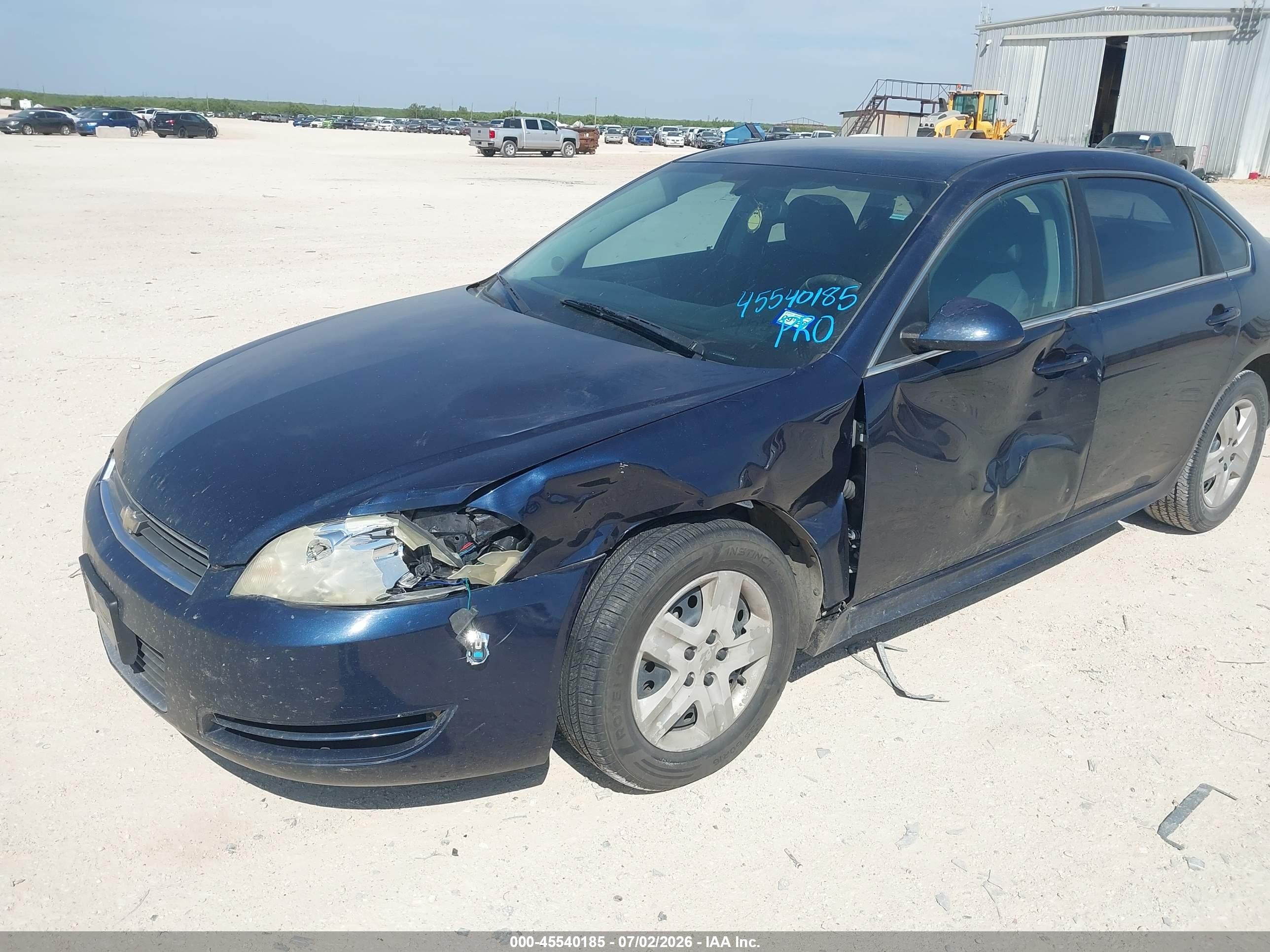 2010 Chevrolet Impala Ls Dark Blue vin: 2G1WA5EKXA1267448