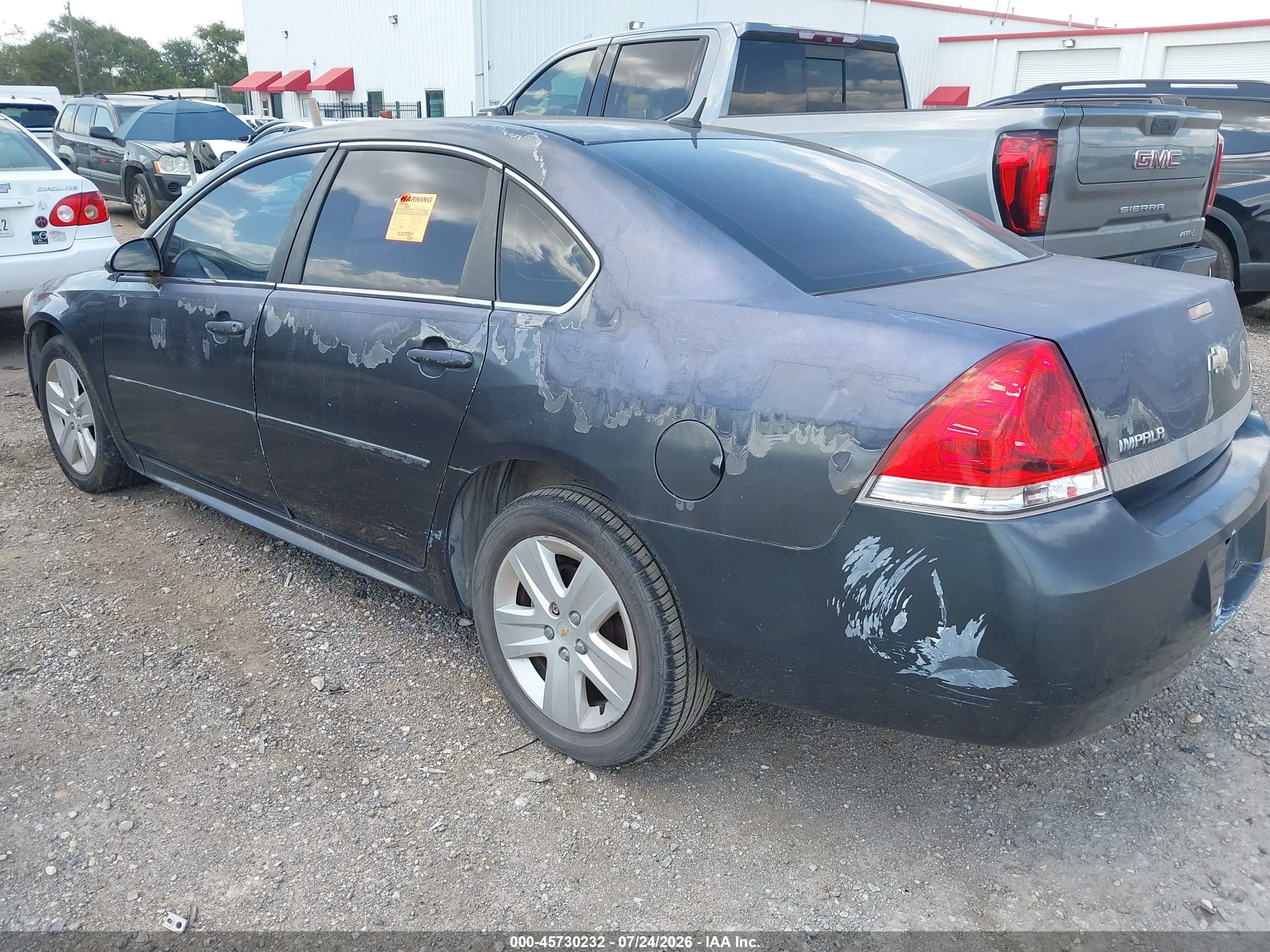 2011 Chevrolet Impala Ls Gray vin: 2G1WA5EKXB1291041