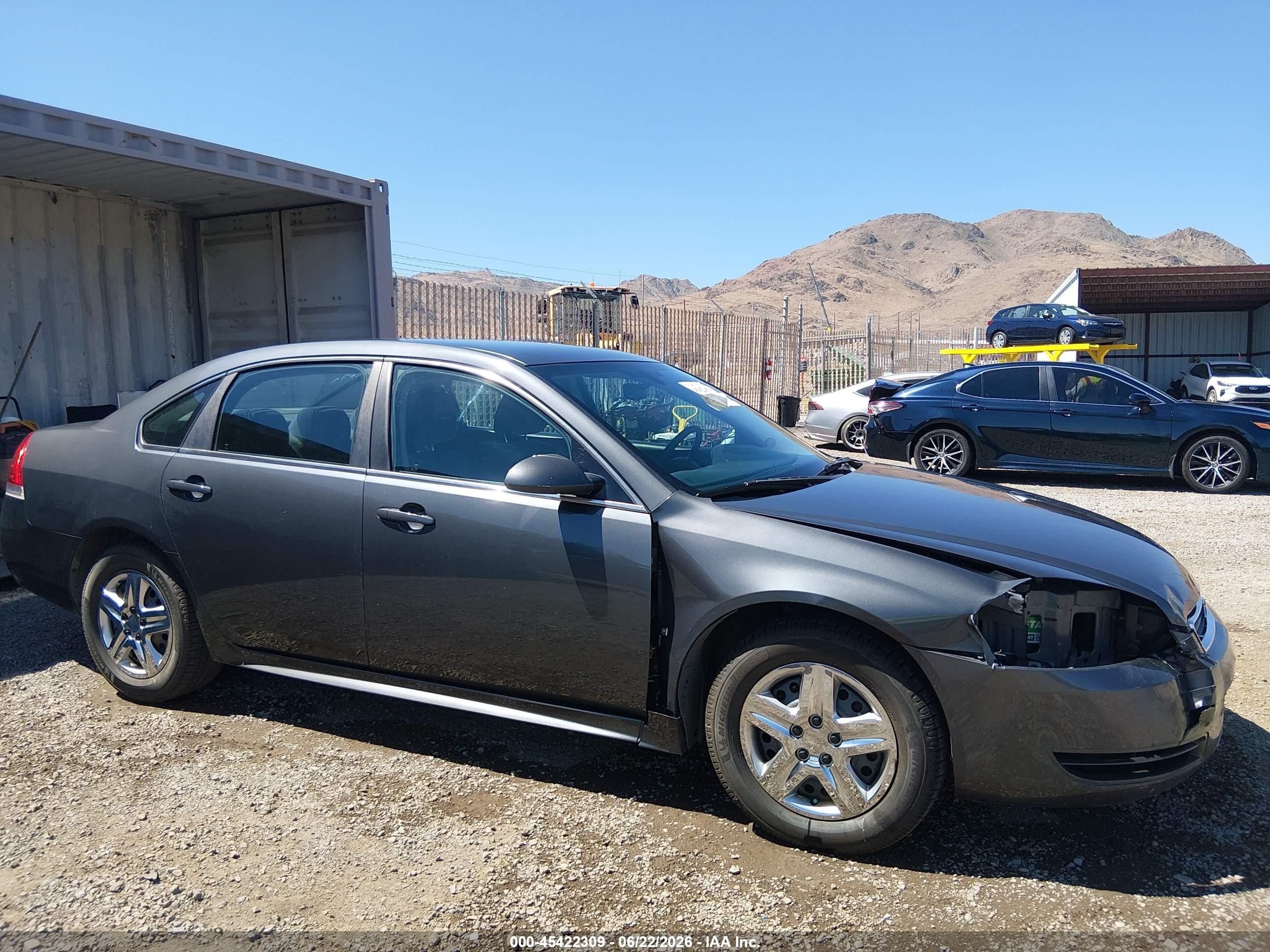 2010 Chevrolet Impala Ls Gray vin: 2G1WA5EN0A1101174