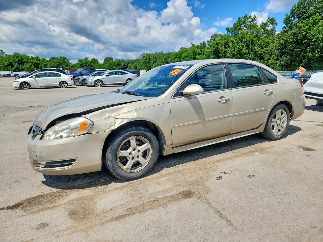 2010 Chevrolet Impala Ls Gold vin: 2G1WA5EN1A1222084
