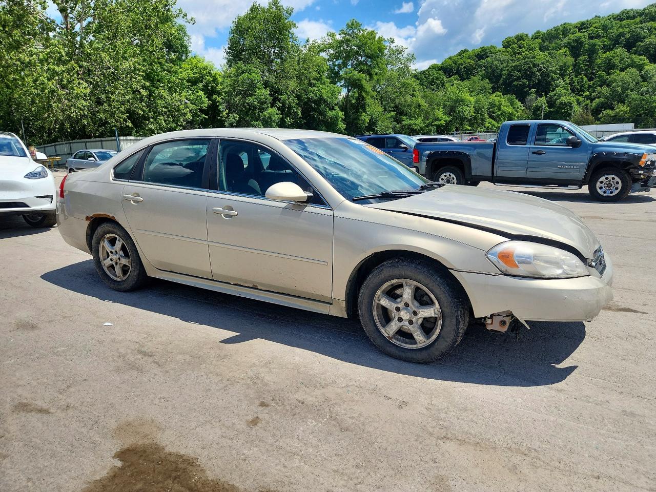2010 Chevrolet Impala Ls Gold vin: 2G1WA5EN1A1222084