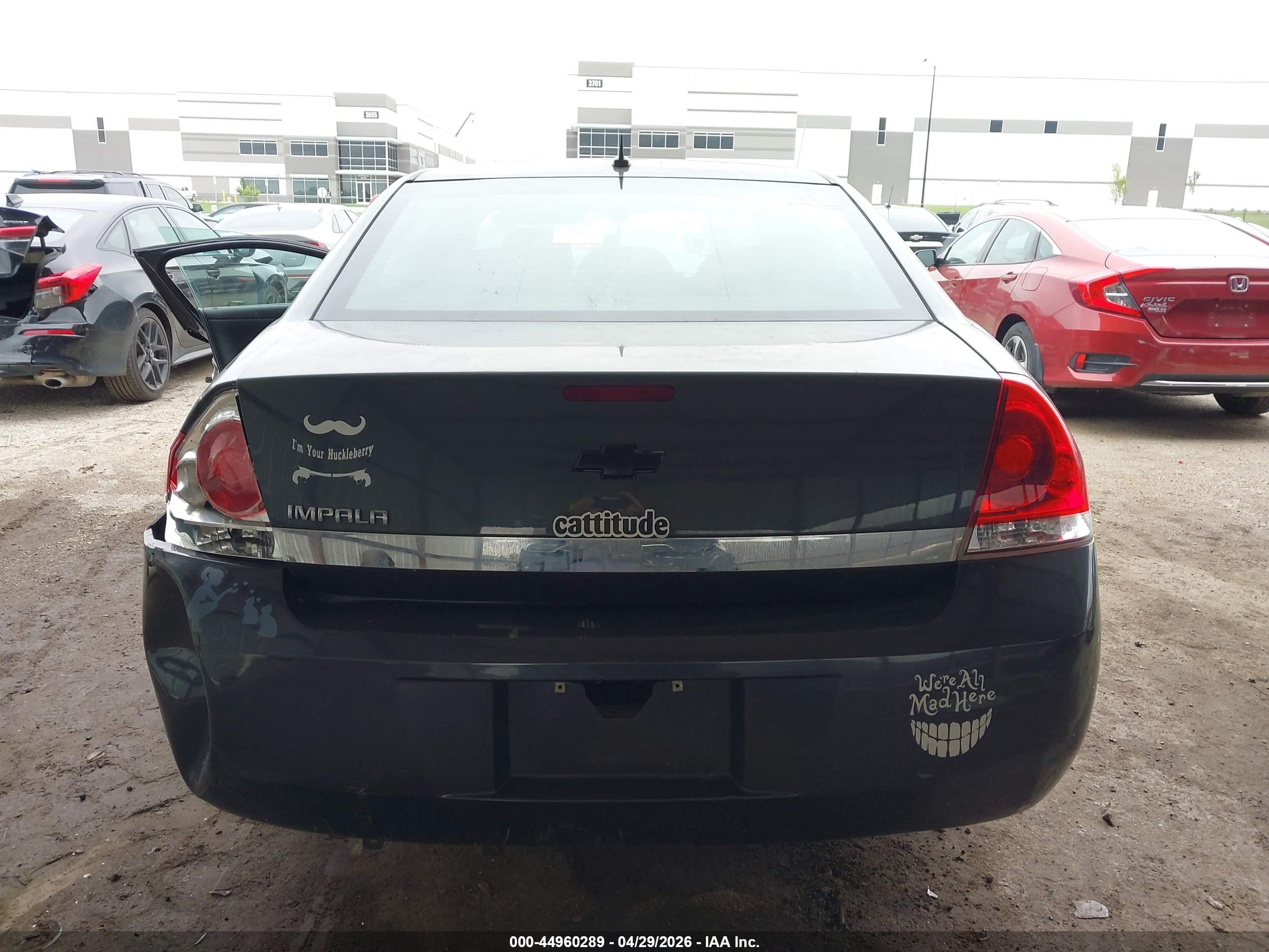 2010 Chevrolet Impala Ls Gray vin: 2G1WA5EN3A1136243