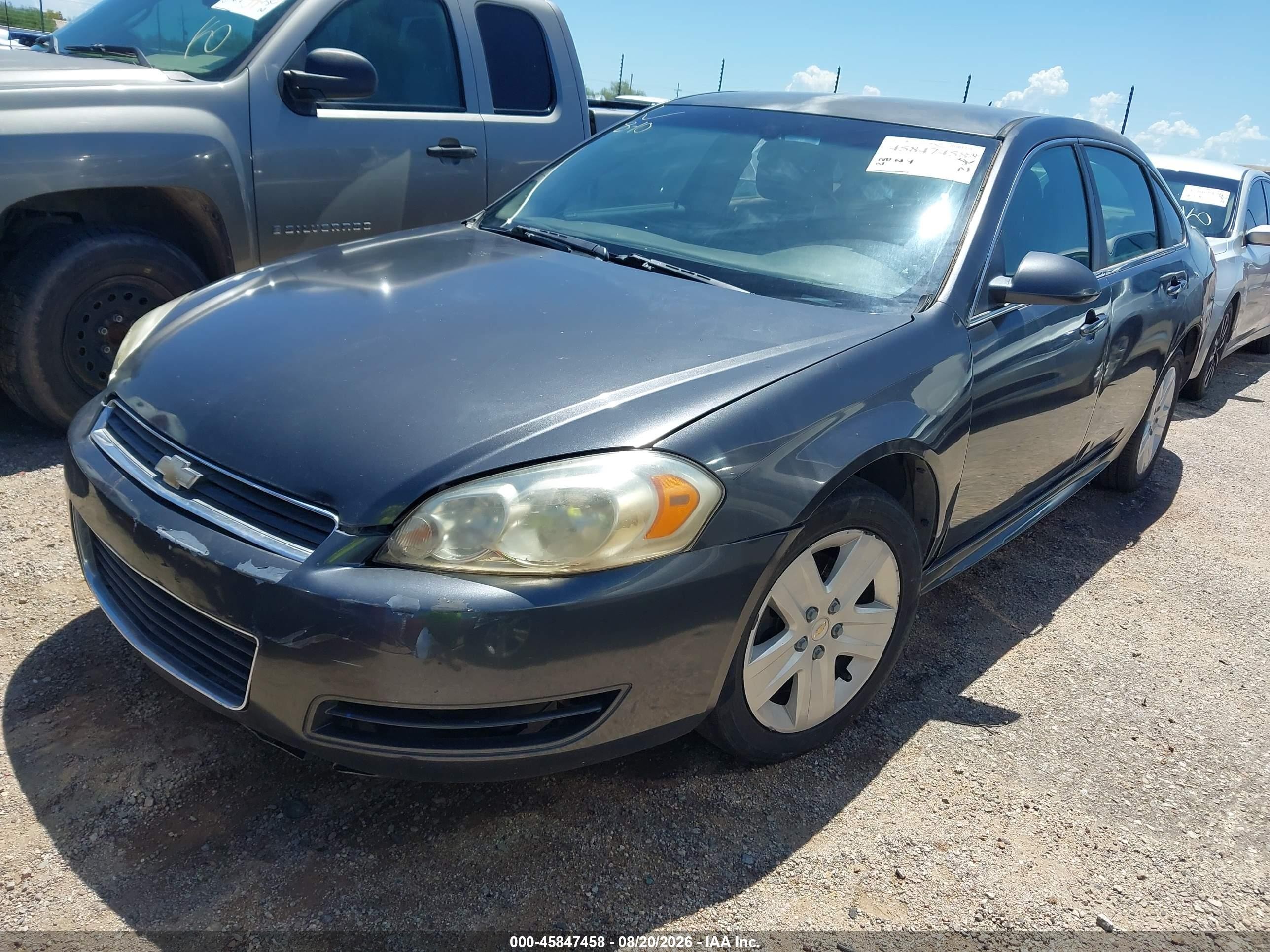 2010 Chevrolet Impala Ls Gray vin: 2G1WA5EN3A1204119