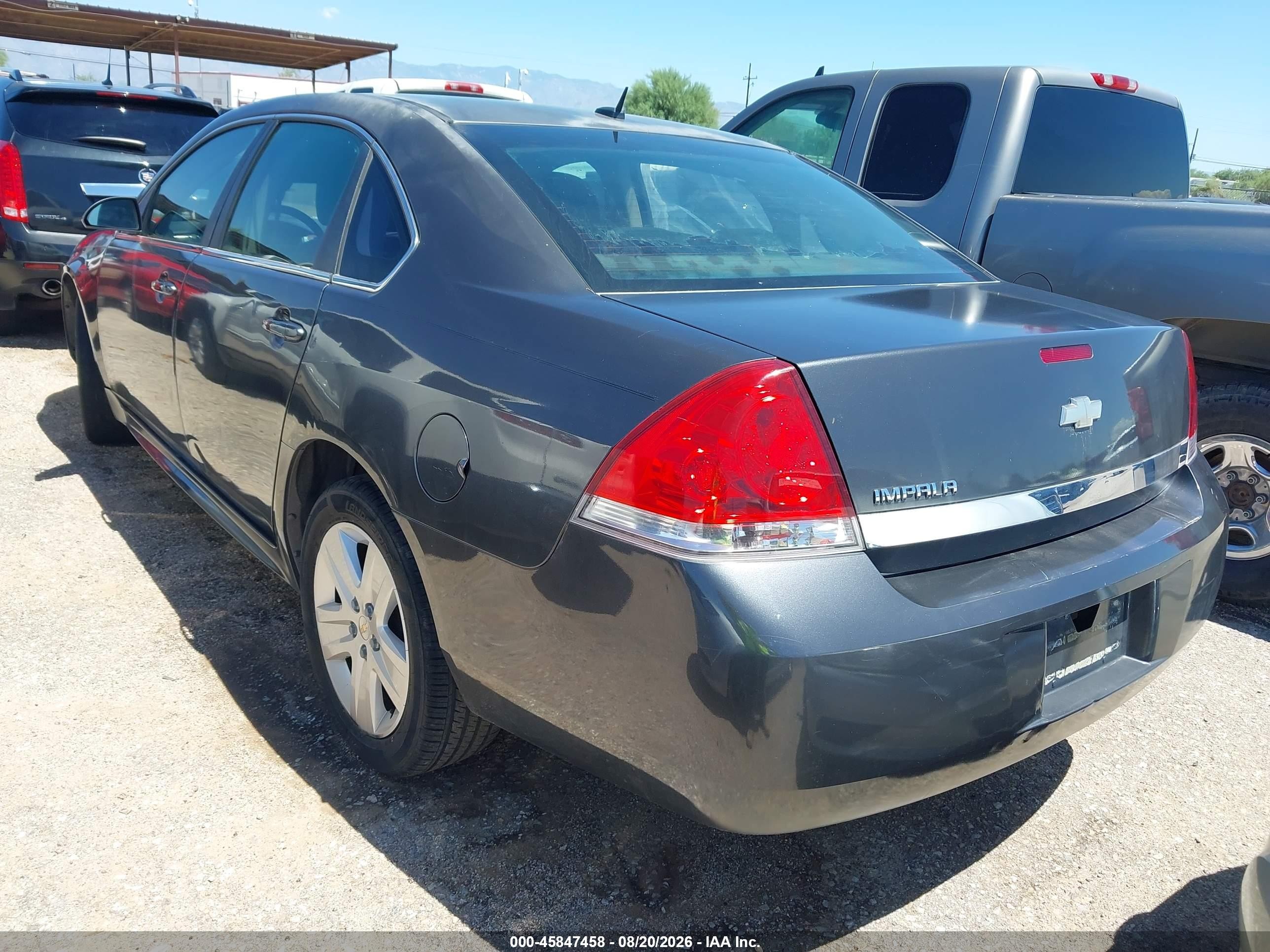 2010 Chevrolet Impala Ls Gray vin: 2G1WA5EN3A1204119
