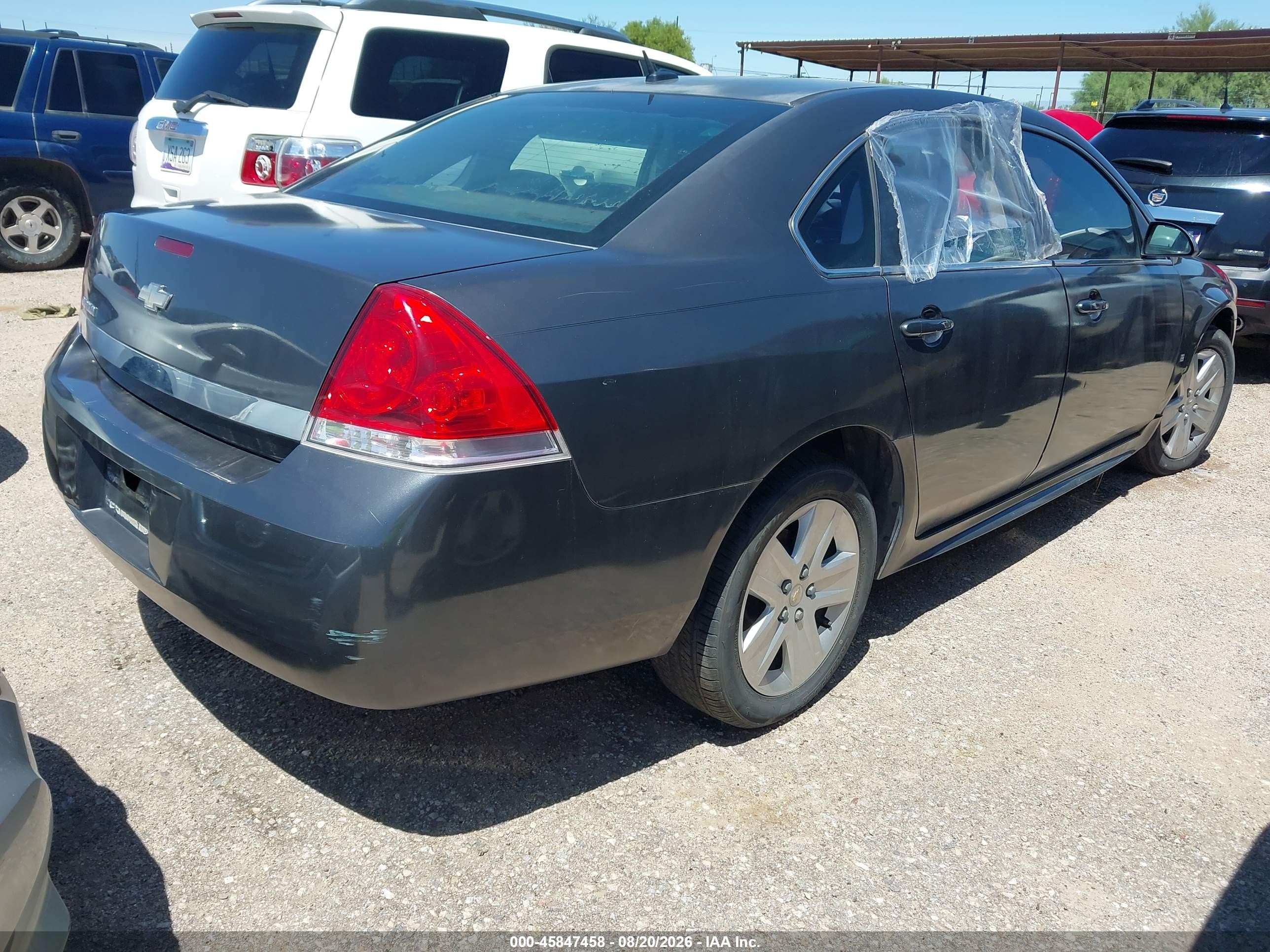 2010 Chevrolet Impala Ls Gray vin: 2G1WA5EN3A1204119