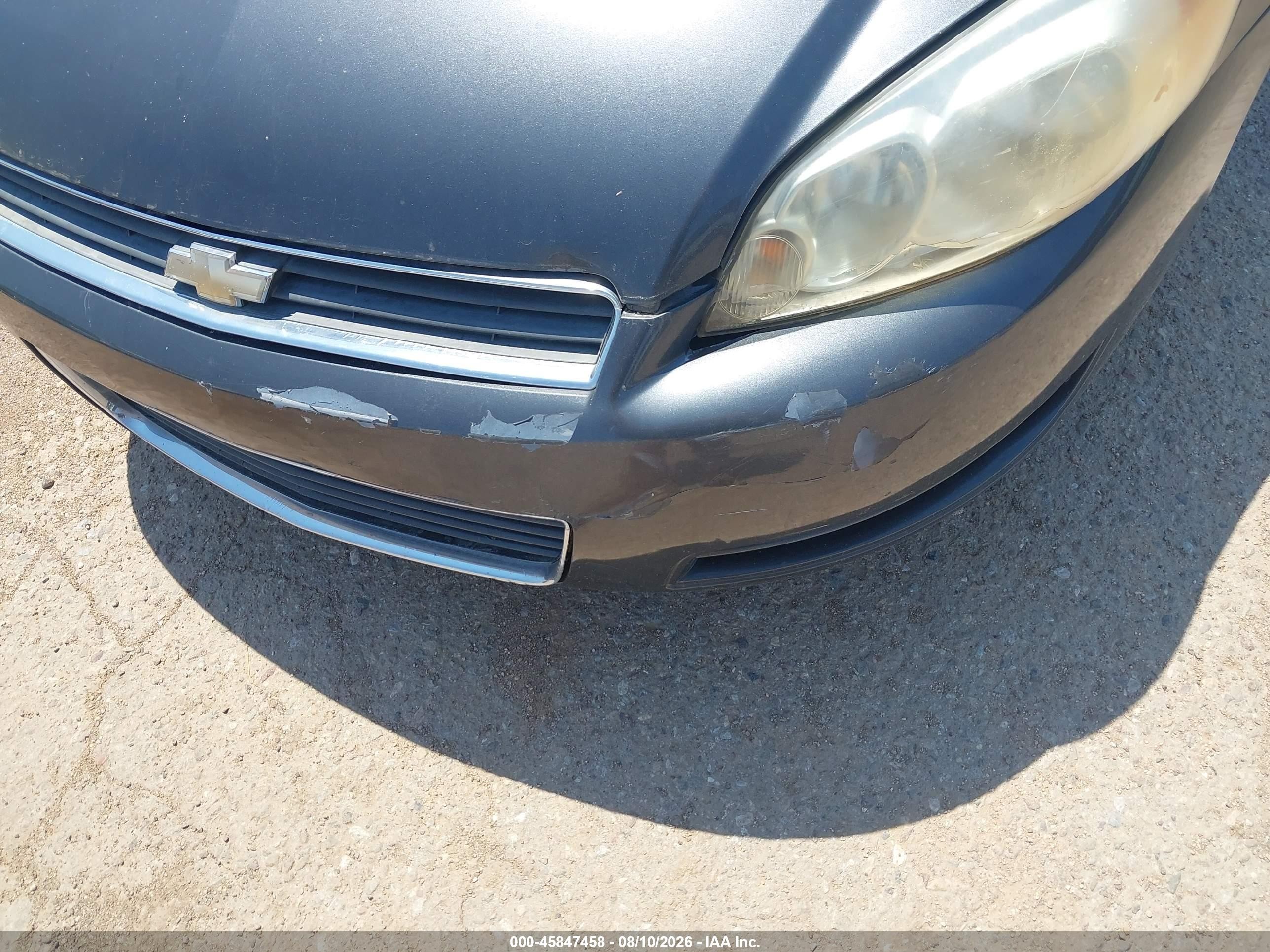2010 Chevrolet Impala Ls Gray vin: 2G1WA5EN3A1204119
