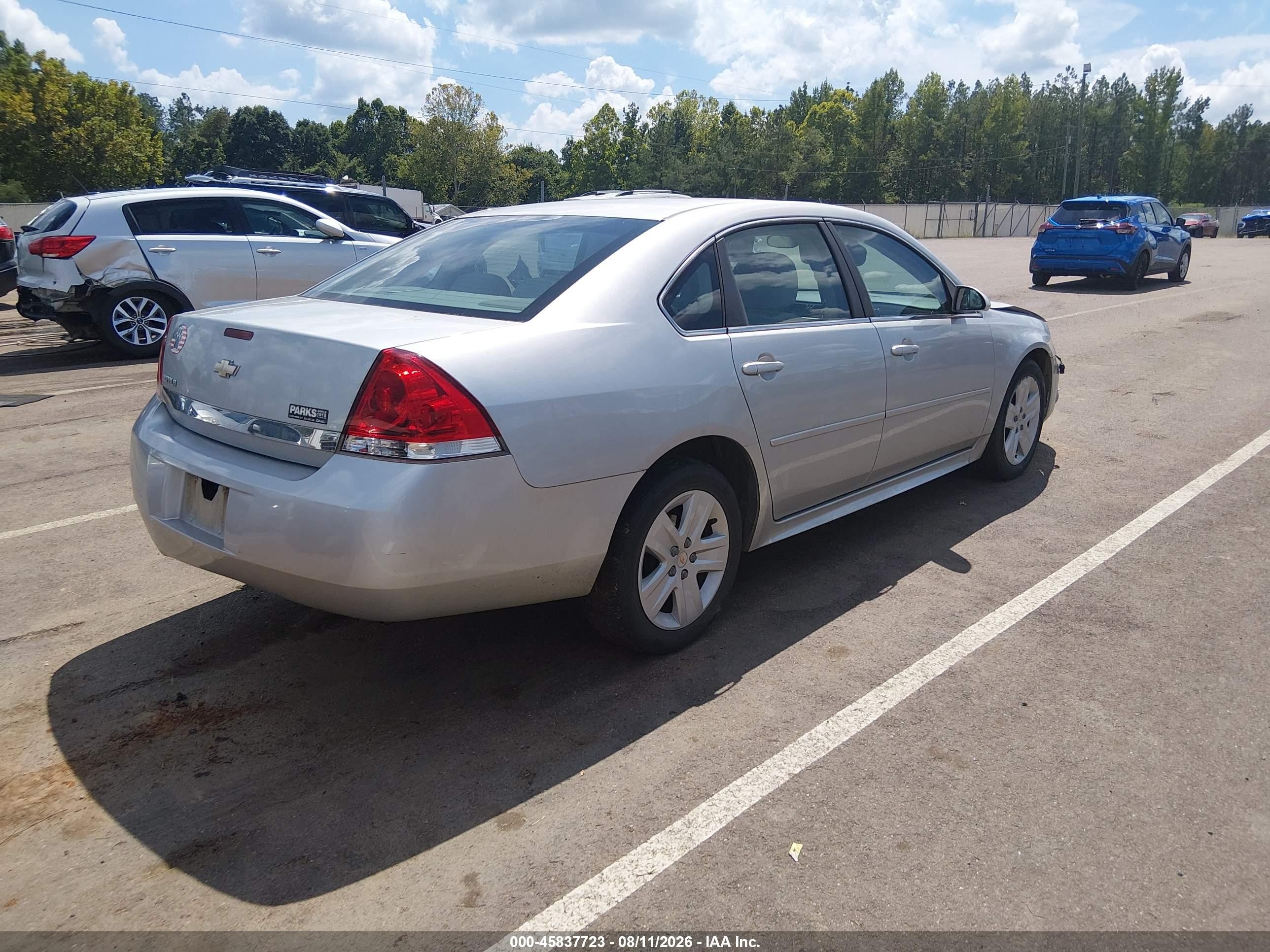 2010 Chevrolet Impala Ls Silver vin: 2G1WA5EN3A1258598