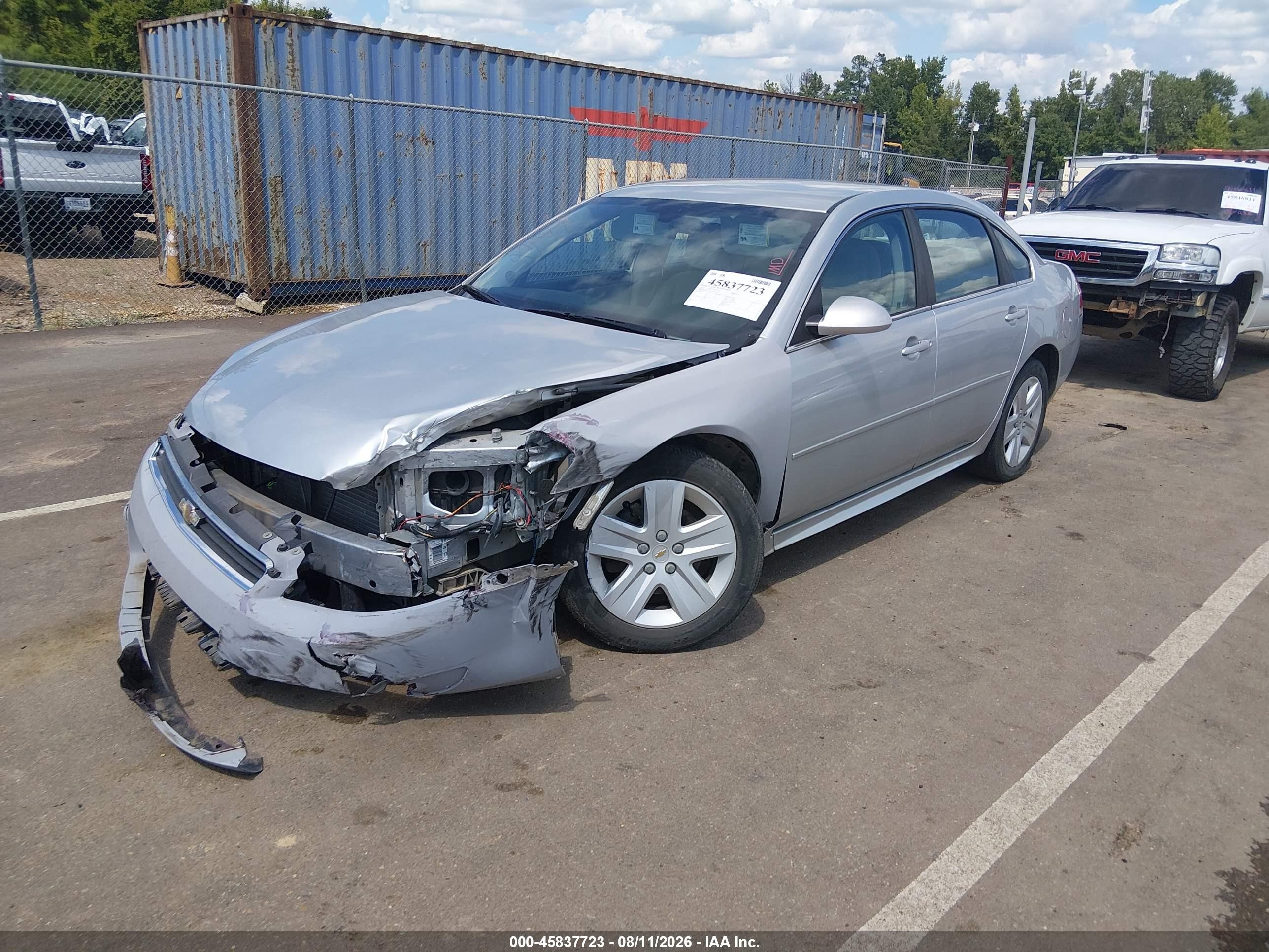 2010 Chevrolet Impala Ls Silver vin: 2G1WA5EN3A1258598